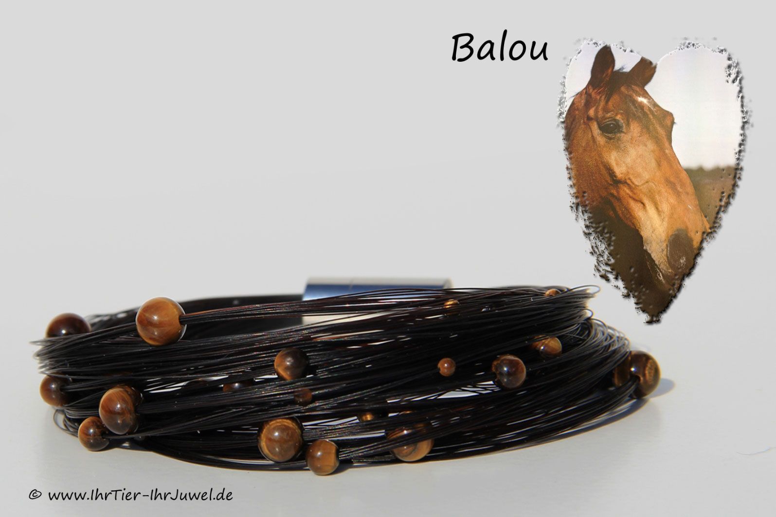 Erinnerungsschmuck besonderes Armband aus Pferdehaar