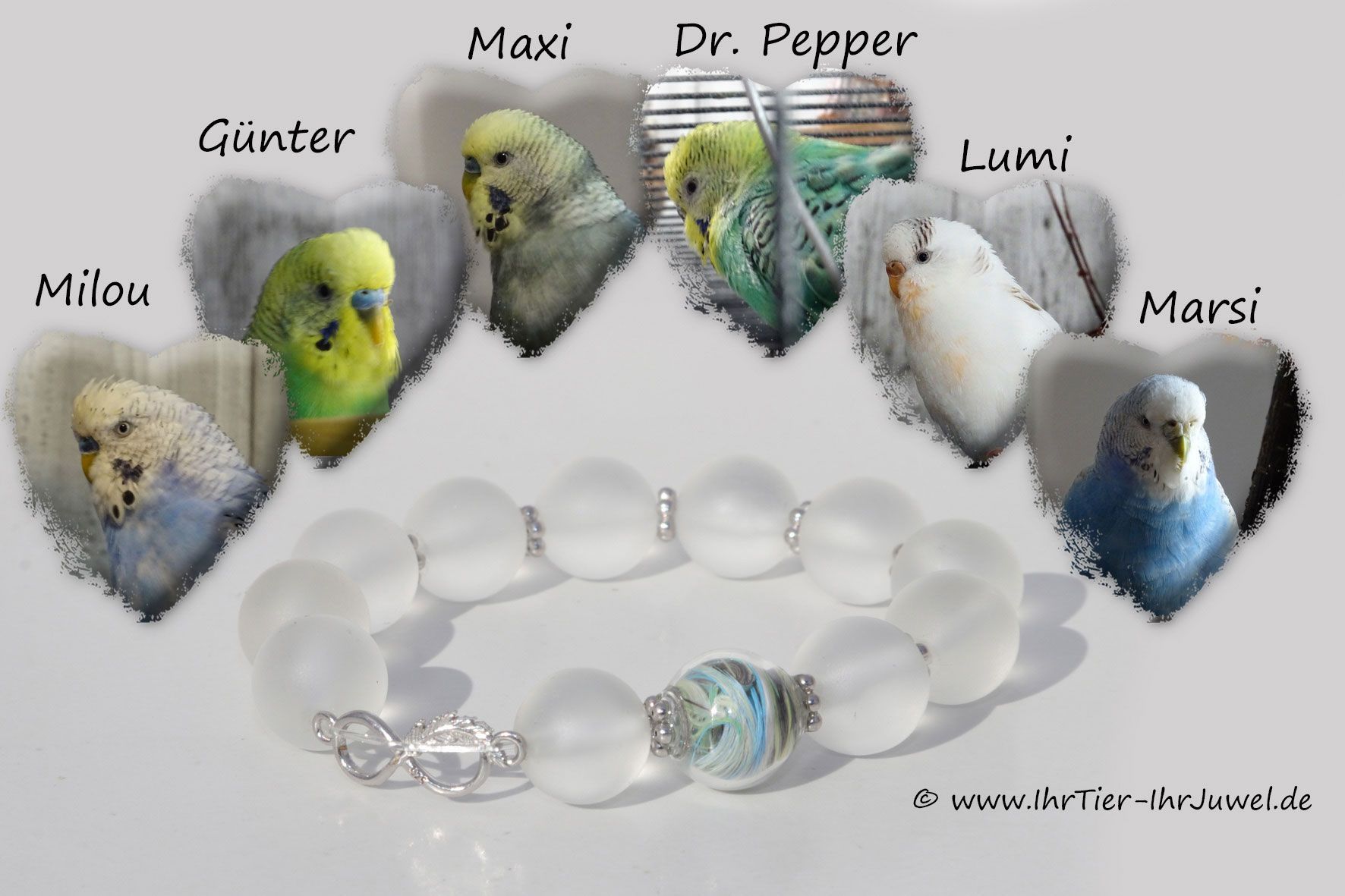 Hochzeitsschmuck Armband mit Vogelfedern Infinityschmuck