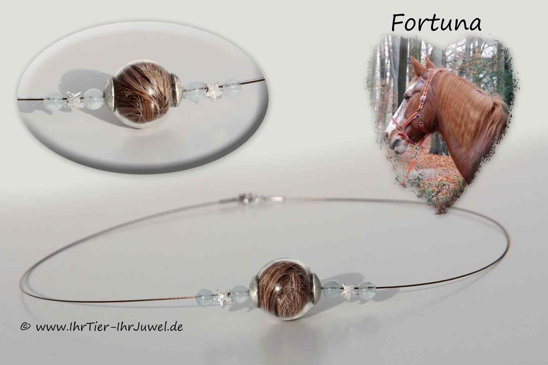 Kette mit Pferdehaaren Mähnenhaare geliebtes Pferd
