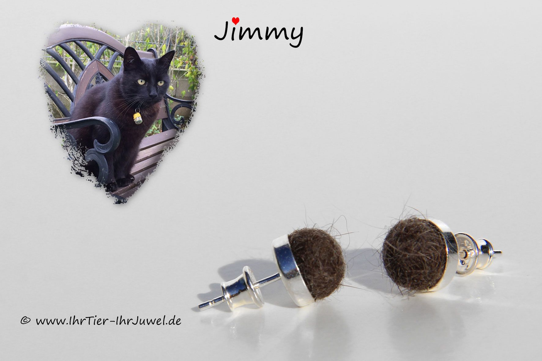 Ohrringe aus Hundehaar Schmuck aus Tierhaaren