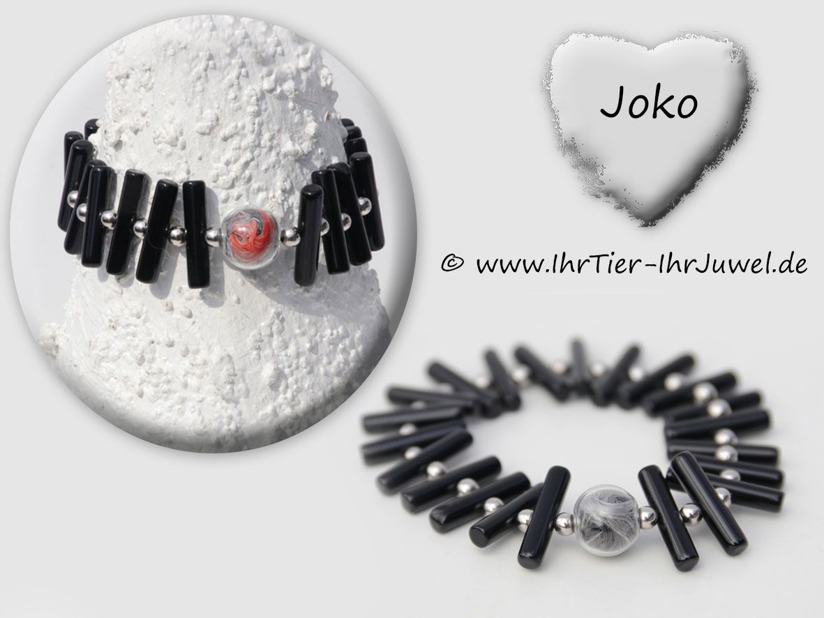 Papagei Armband Glasperle mit Vogelfedern