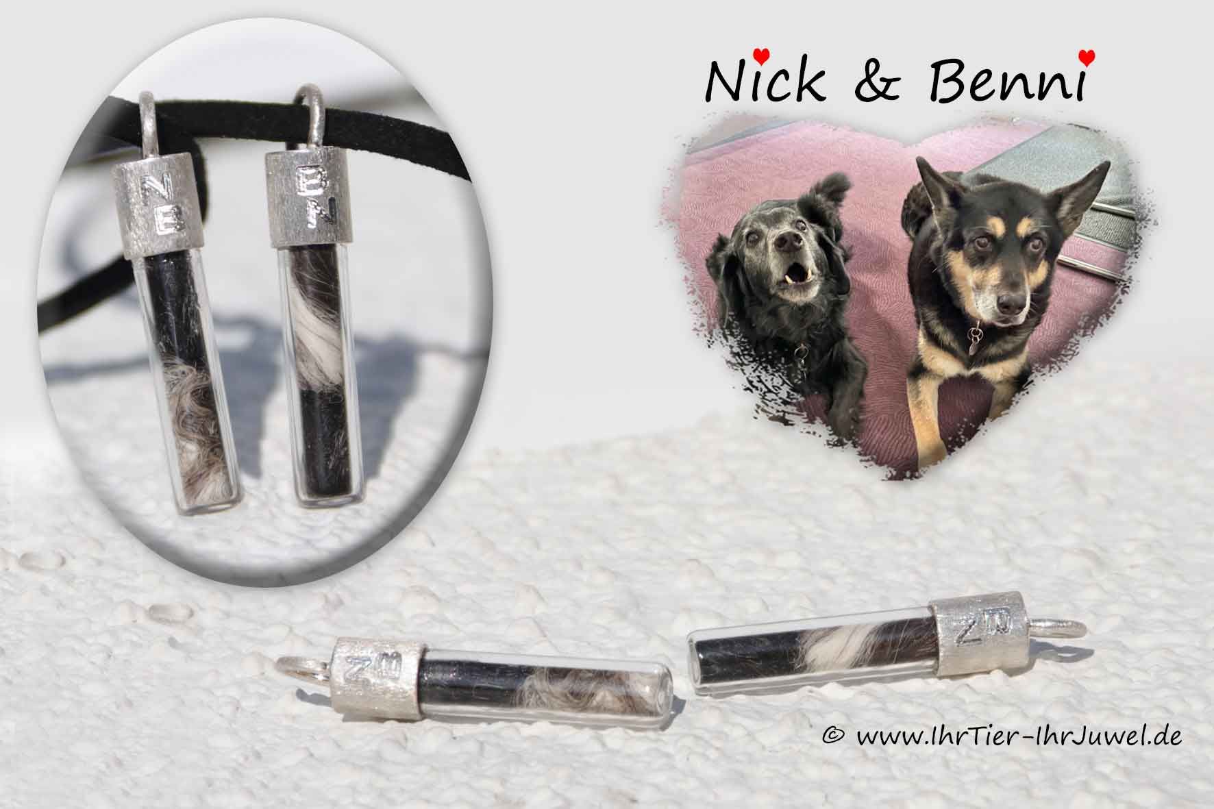 Partnerschmuck Schmuck mit Hundehaaren Gravurschmuck Tierjuwelen
