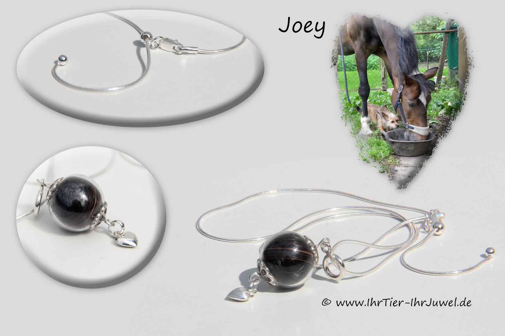 Schmuck Pferdehaare Kette mit Schweifhaaren Pferdeschmuck