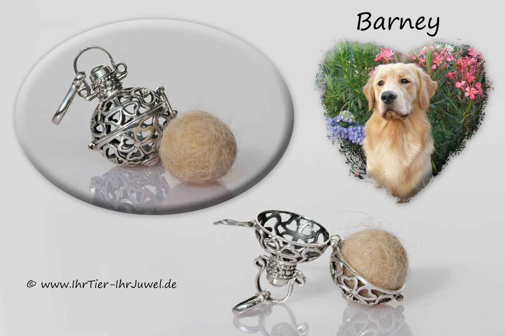 Schmuck aus Hundehaar Engelsrufer mit Tierperle