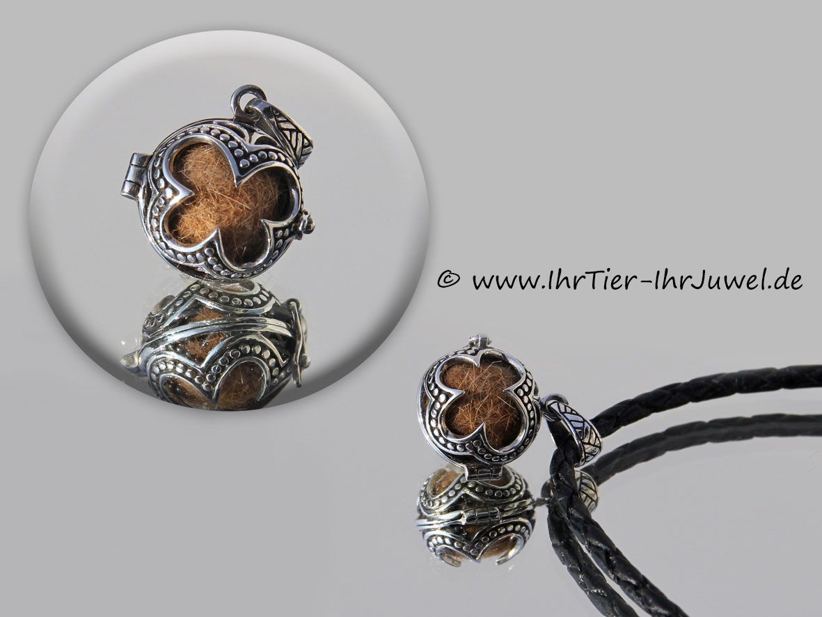 Schmuck aus Hundehaaren Engelsrufer mit Hundehaar