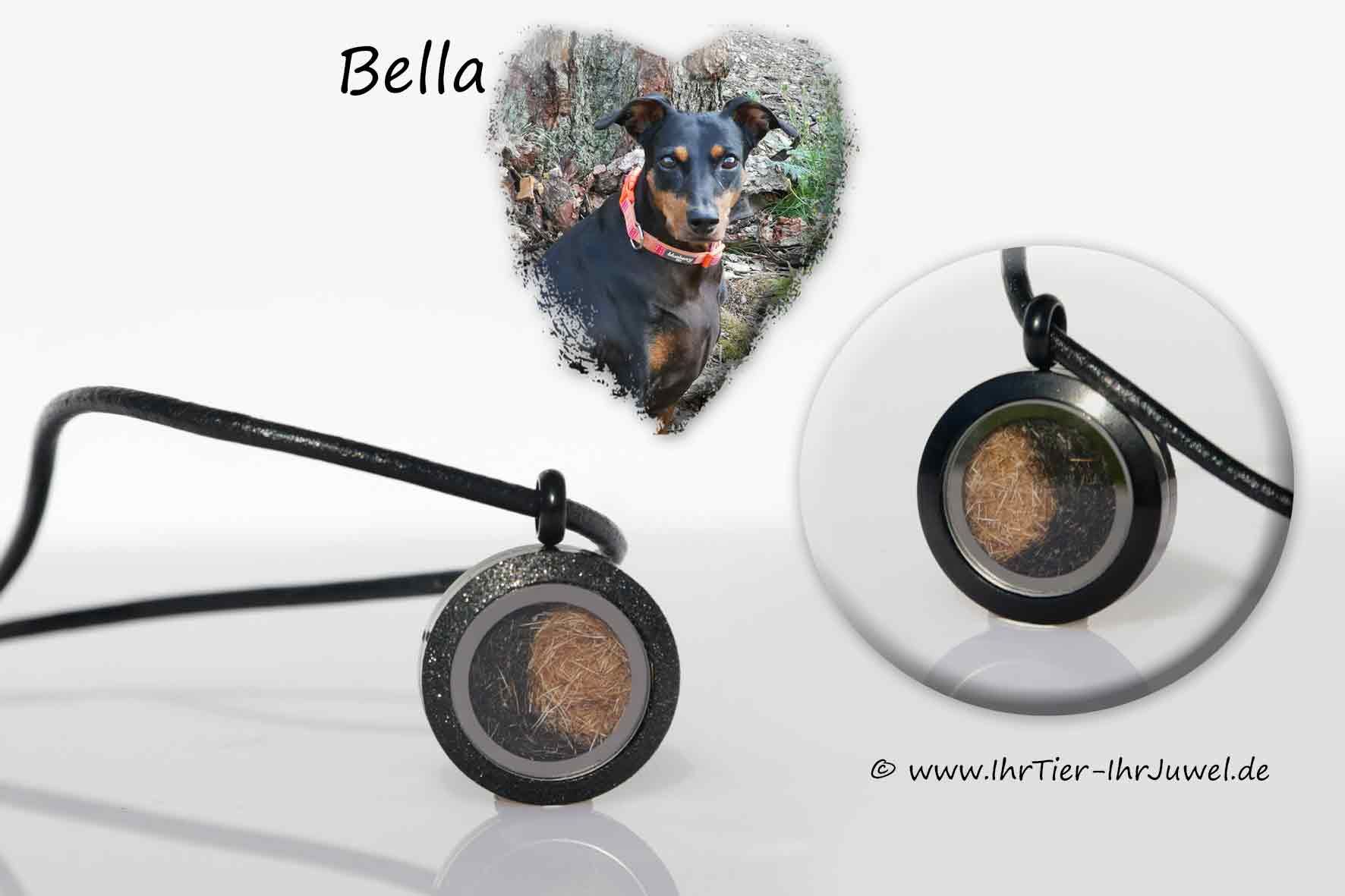 Schmuck aus Hundehaaren Medaillon mit Tierhaaren