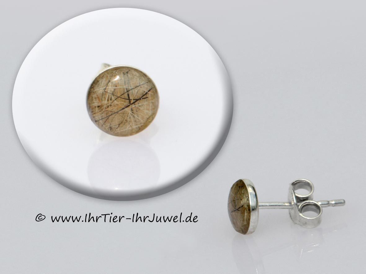 Schmuck aus Hundehaaren Ohrringe mit Tierhaaren