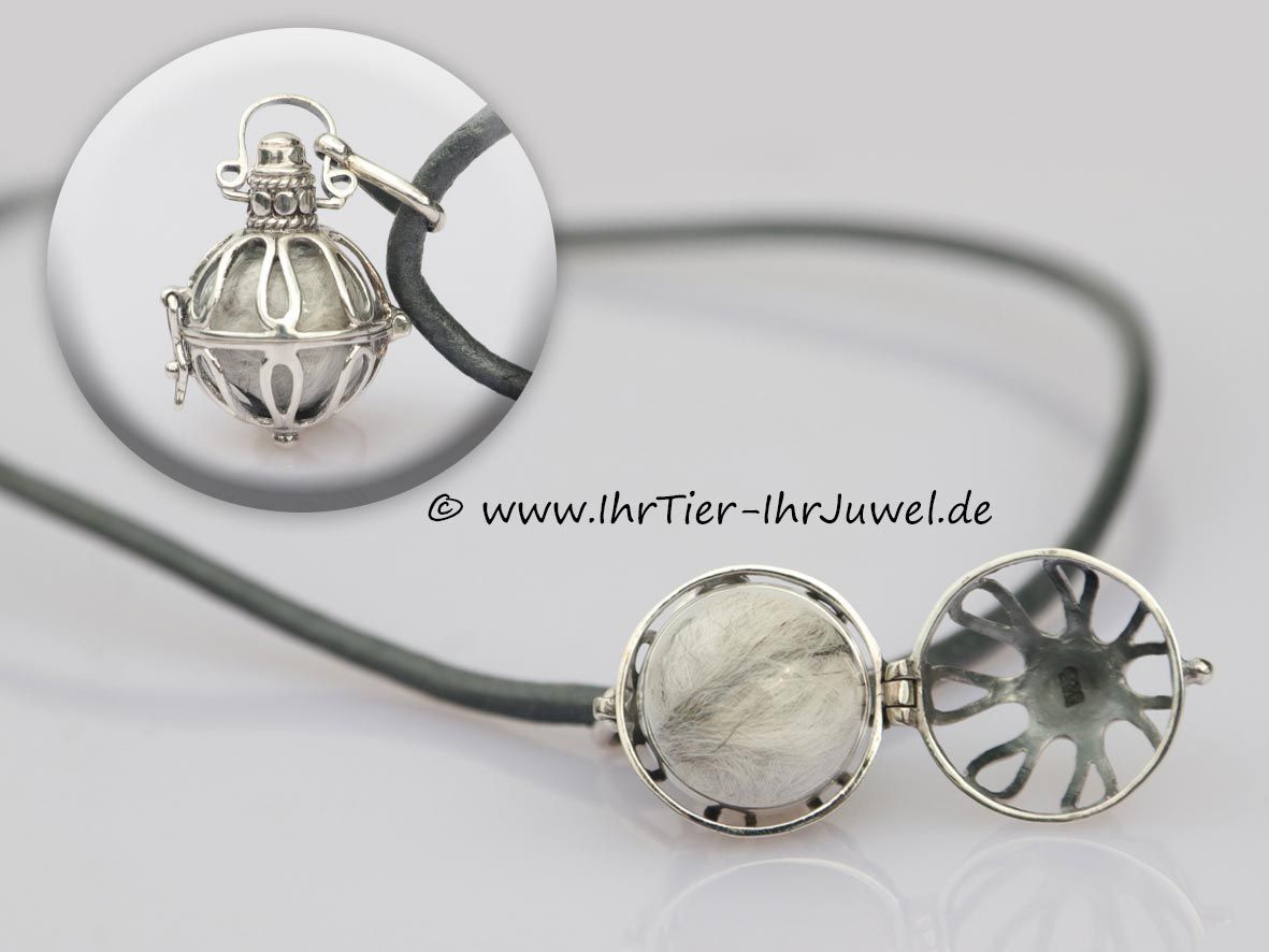 Schmuck aus Katzenhaar Engelsrufer mit Katzenhaaren