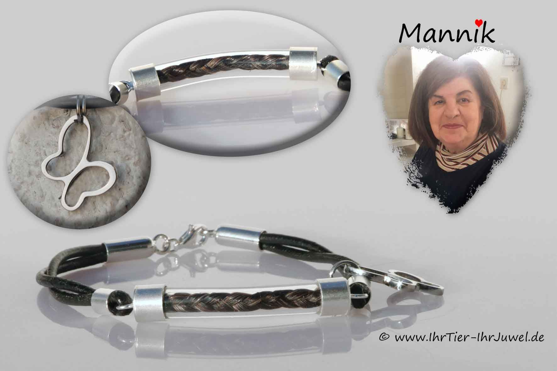 Schmuck aus Menschenhaaren Armband mit Menschenhaar