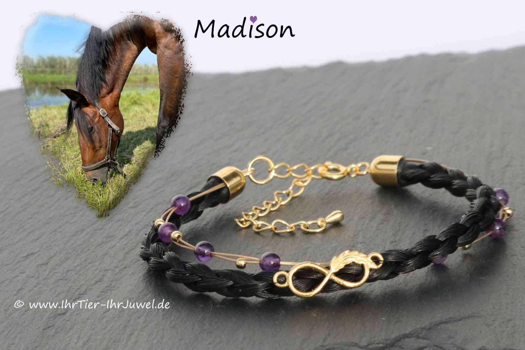 Schmuck aus Pferdehaar Armband Schweifhaare Pferdeschmuck