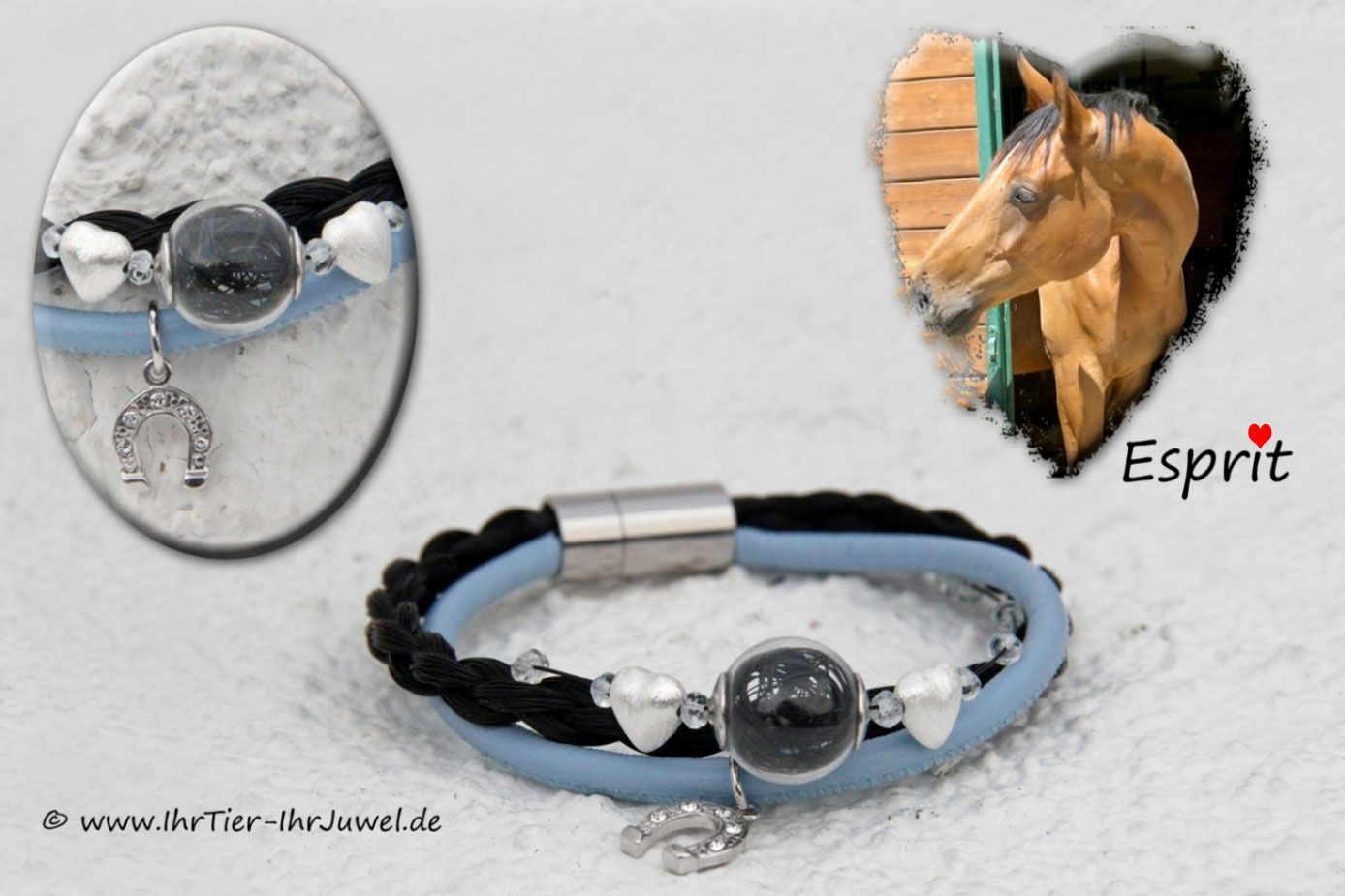 Schmuck aus Pferdehaar Armband aus Schweifhaar