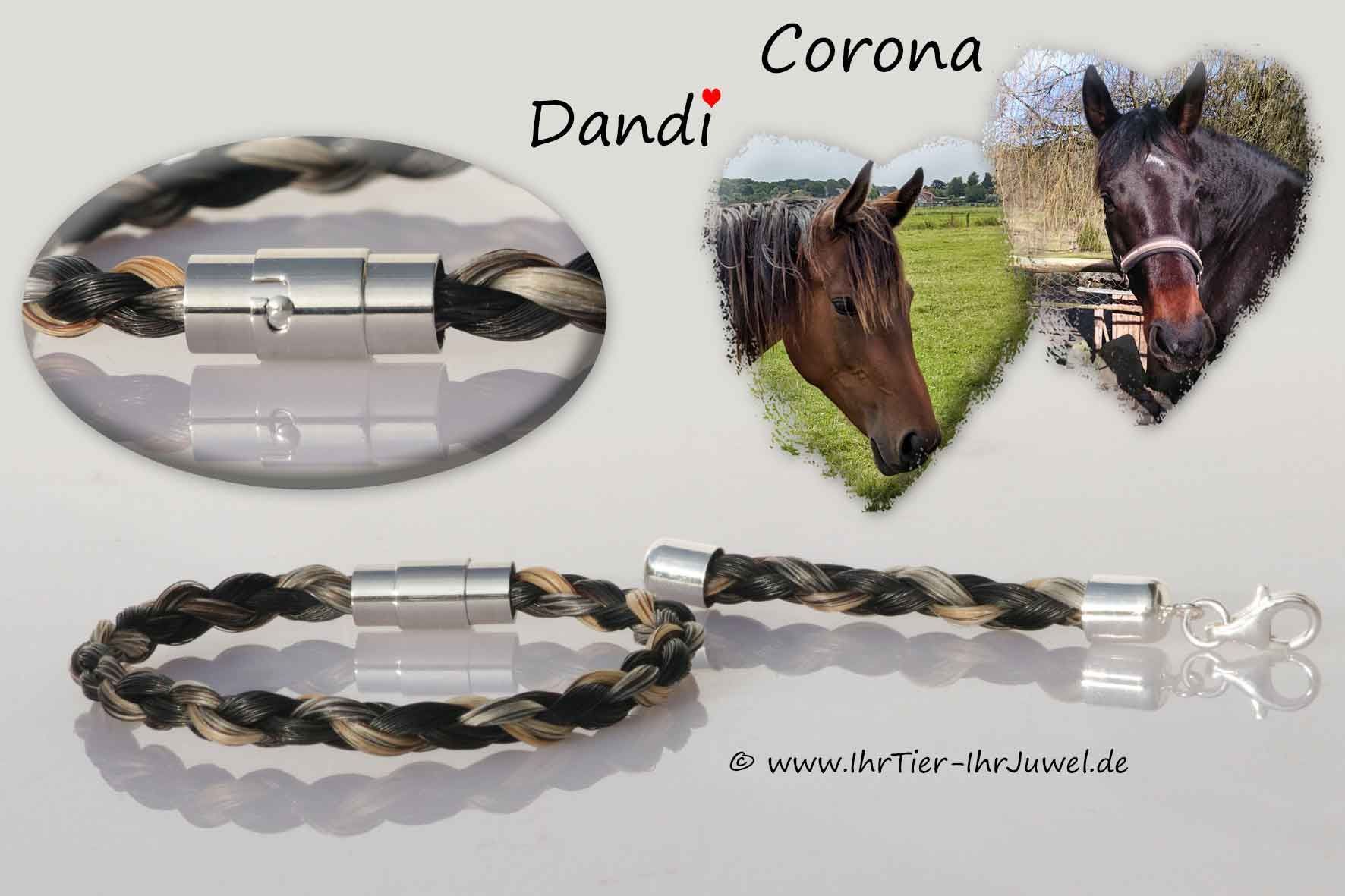 Schmuck aus Pferdehaar Armband aus Schweifhaaren