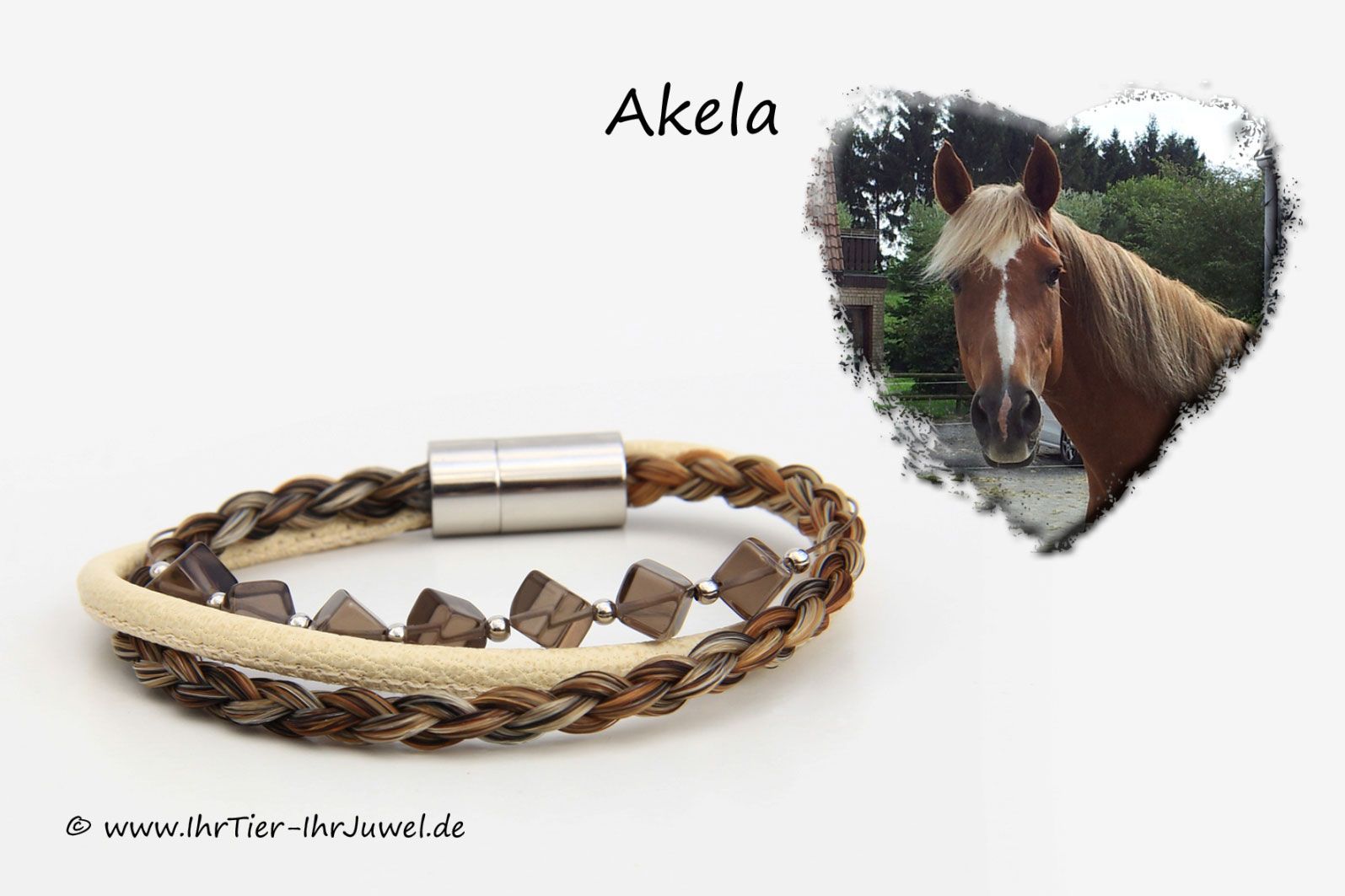 Schmuck aus Pferdehaar Armband aus Schweifhaaren