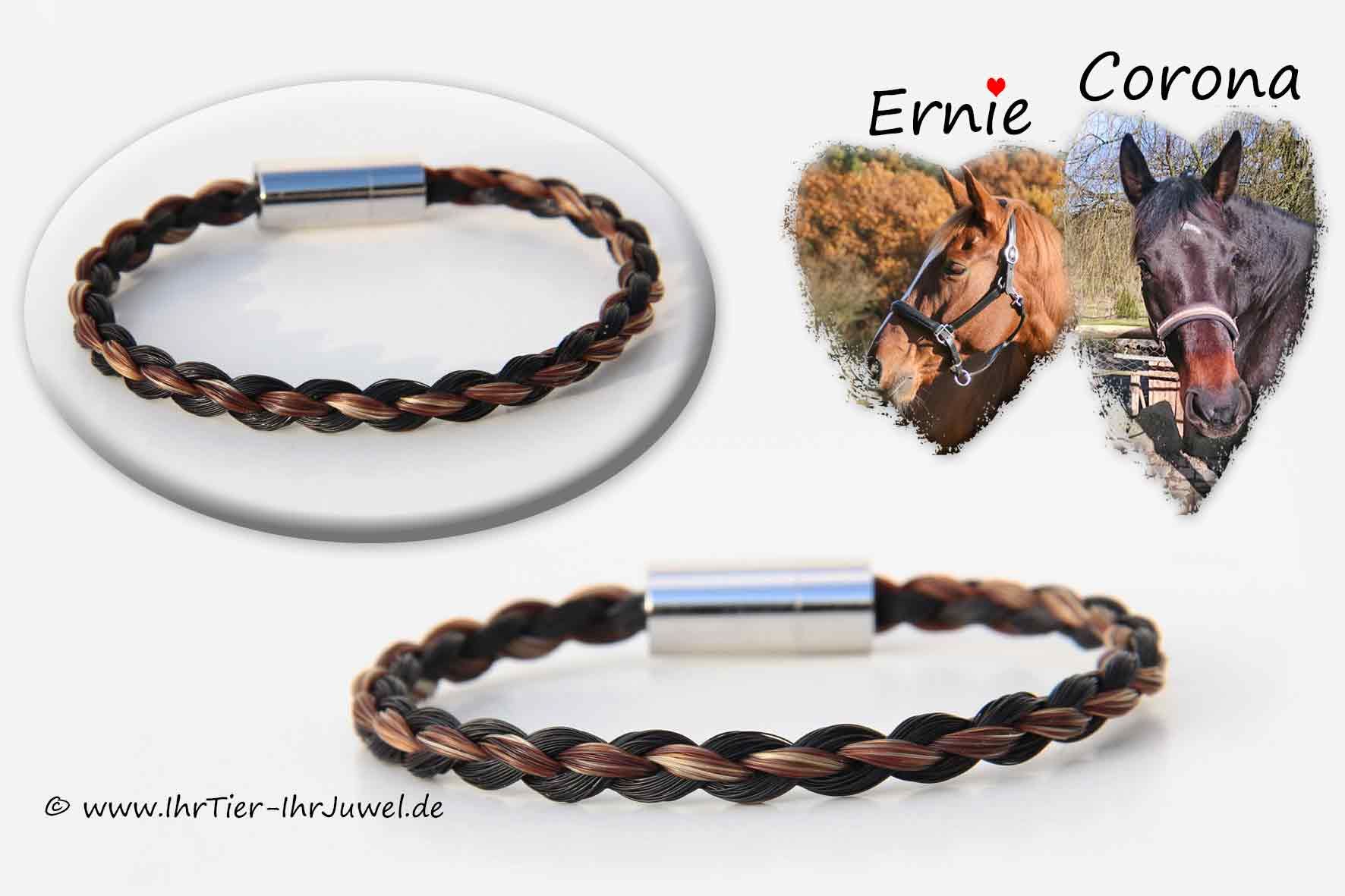 Schmuck aus Pferdehaar Armband aus Schweifhaaren
