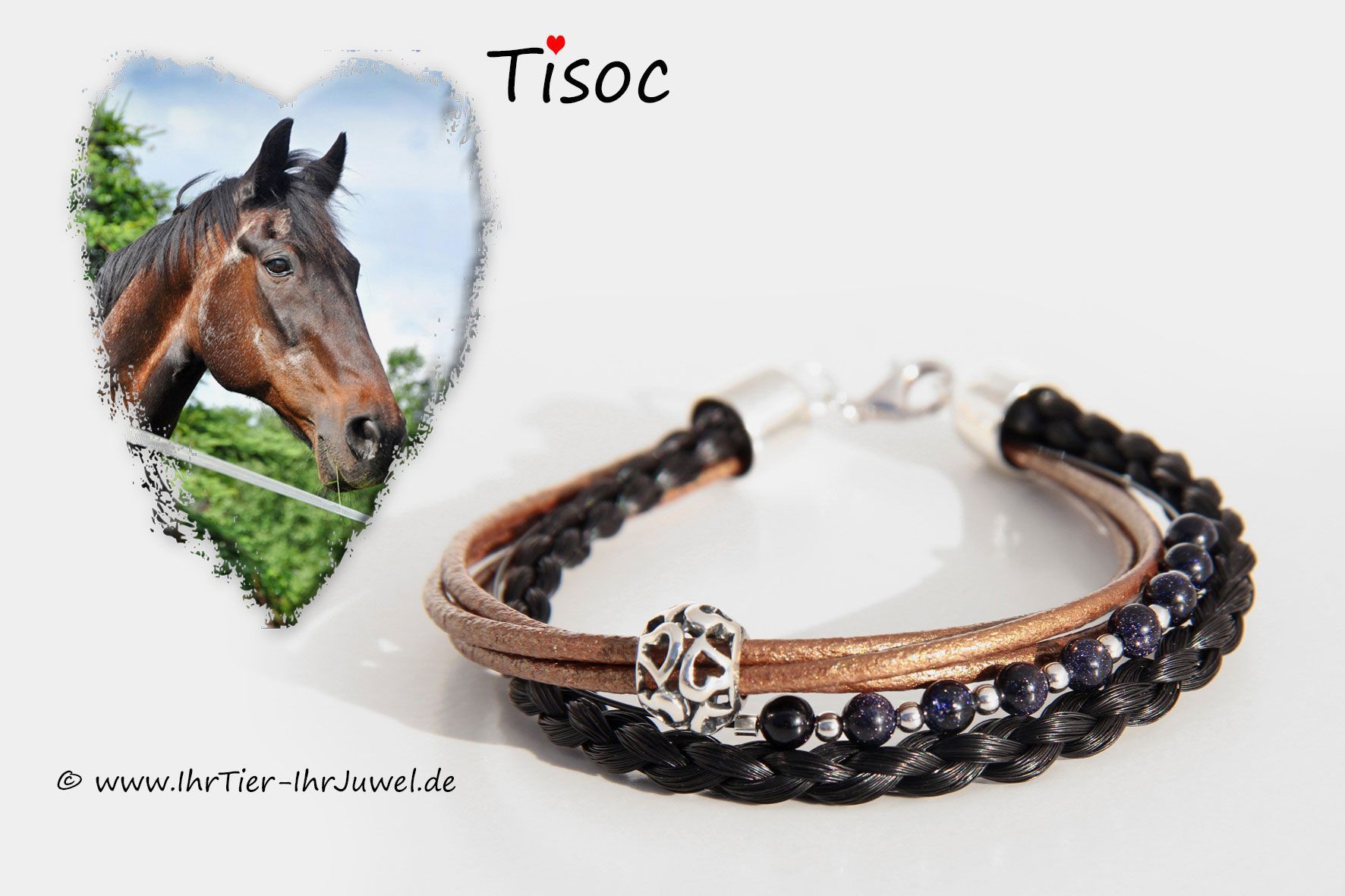 Schmuck aus Pferdehaar Armband aus Schweifhaaren