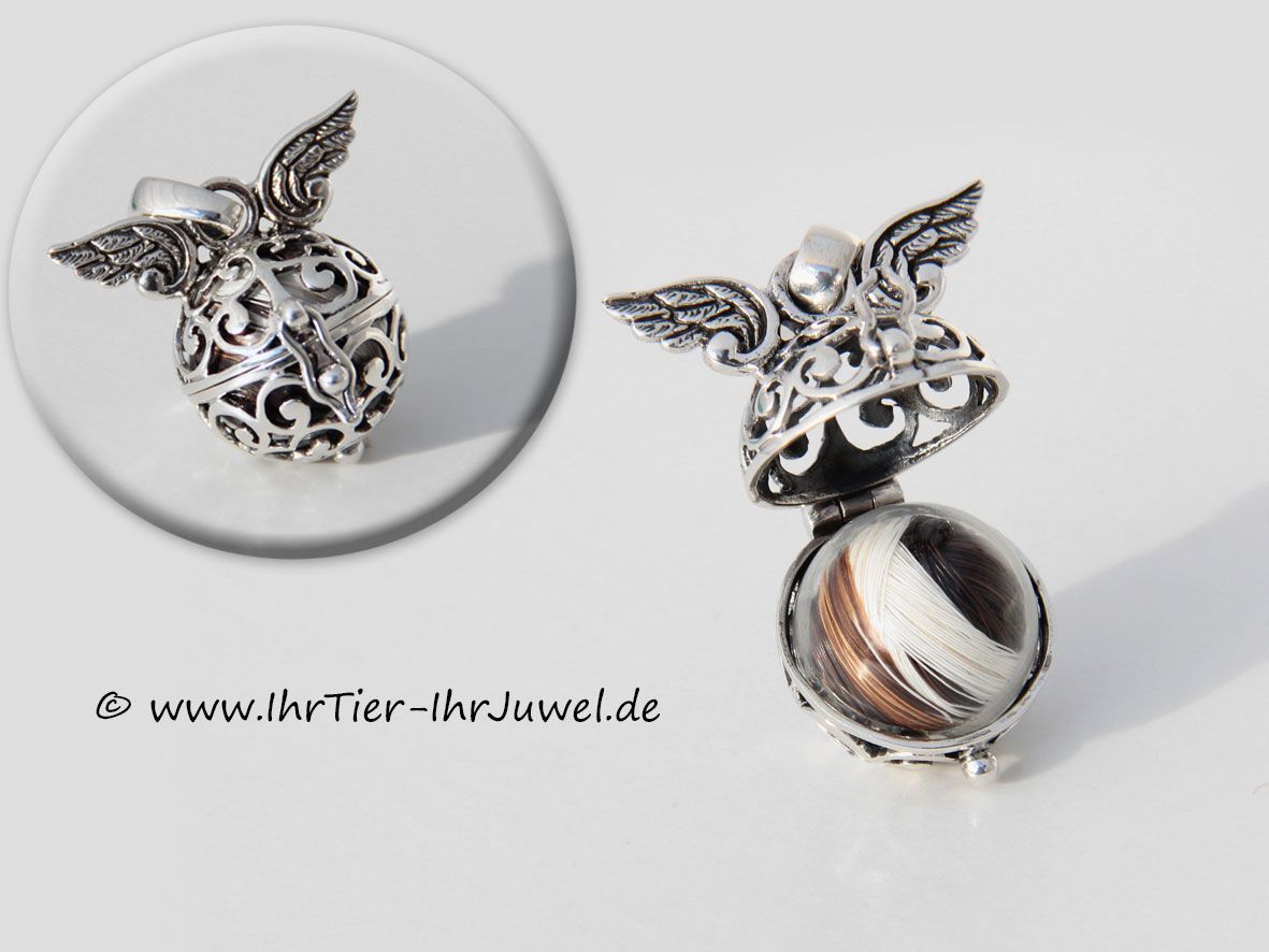 Schmuck aus Pferdehaar Engelsrufer mit Pferdehaaren