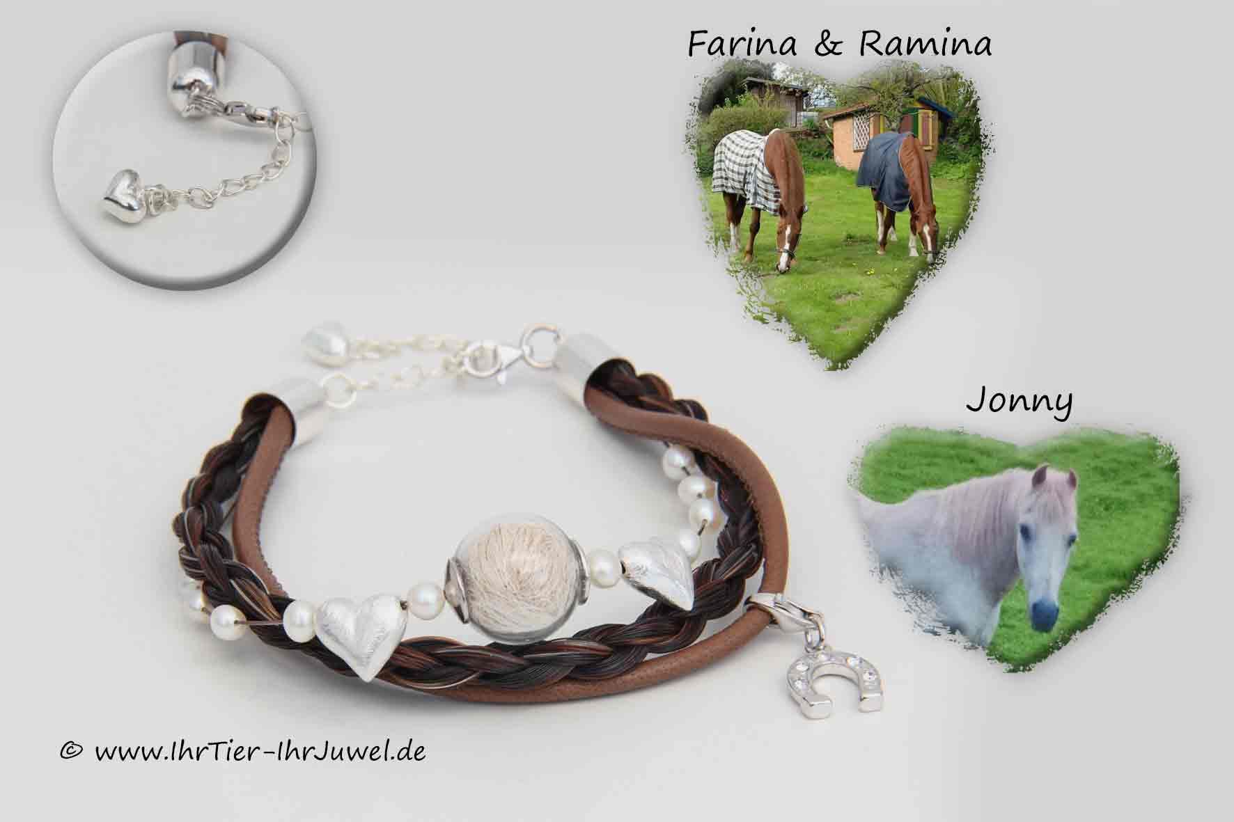 Schmuck-aus-Pferdehaaren-Armband-Schweifhaare-Hufeisenschmuck