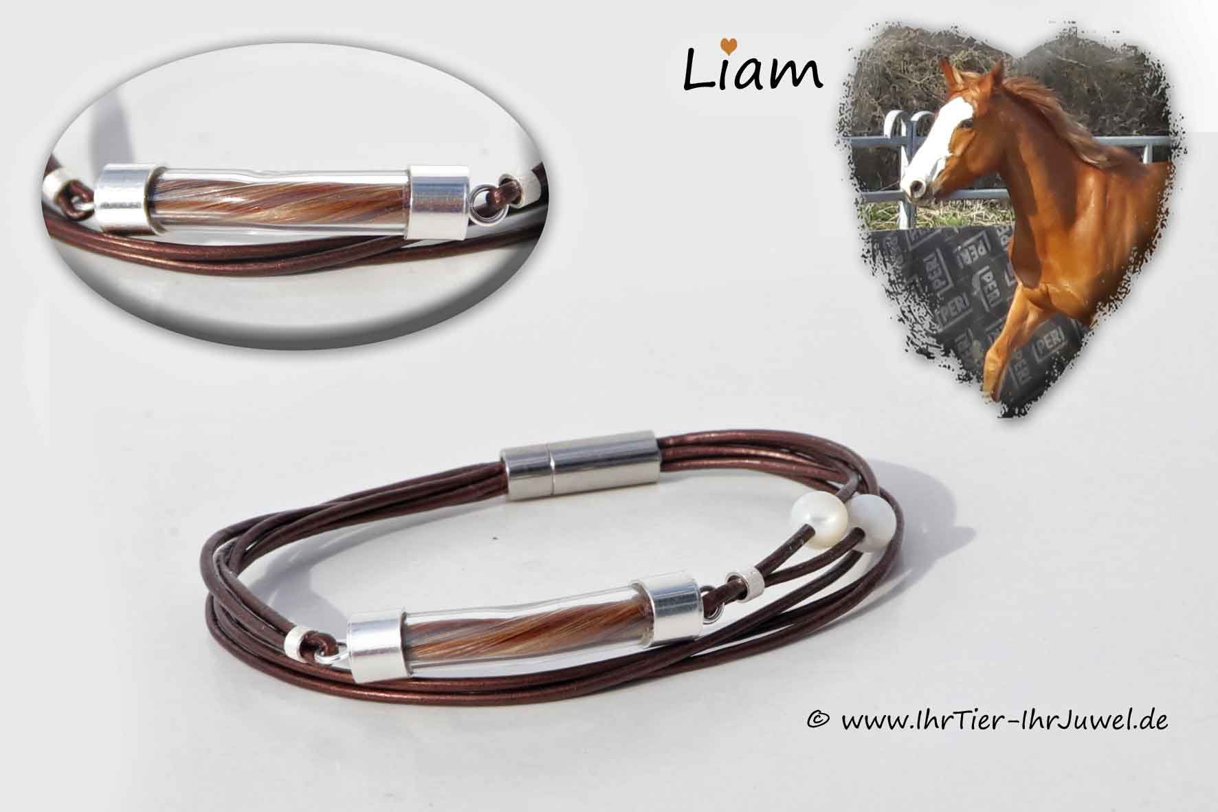 Schmuck aus Pferdehaaren Armband mit Pferdehaar