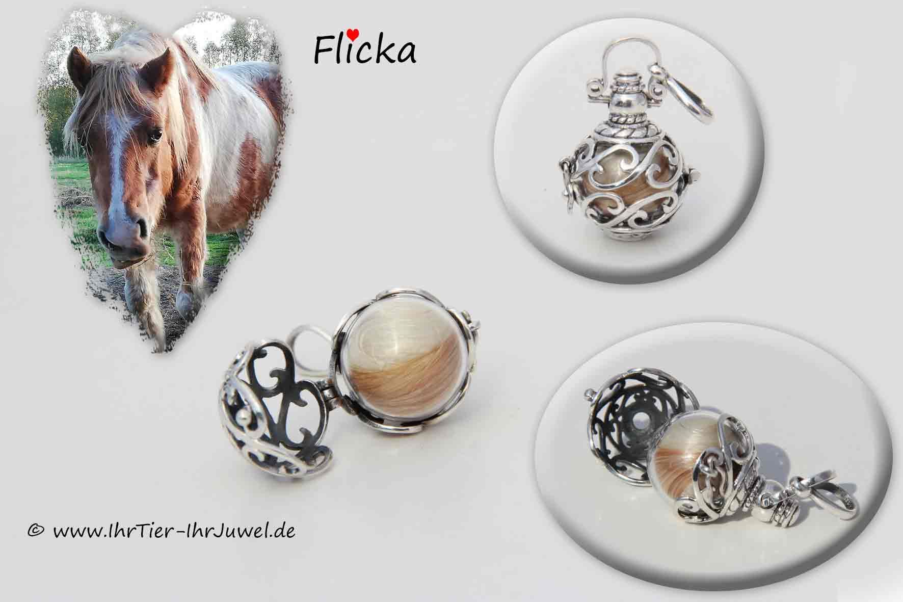 Schmuck aus Pferdehaaren Engelsflüsterer mit Ponyhaar