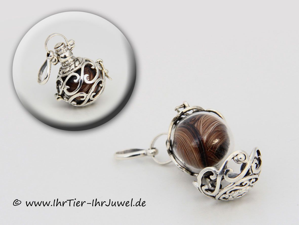 Schmuck aus Pferdehaaren Engelsrufer mit Mähnenhaaren