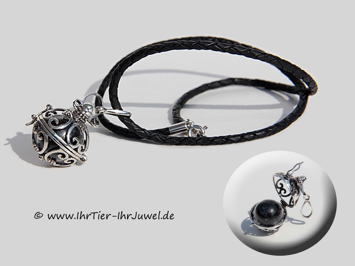 Schmuck aus Pferdehaaren Kettenanhänger mit Schweifhaaren