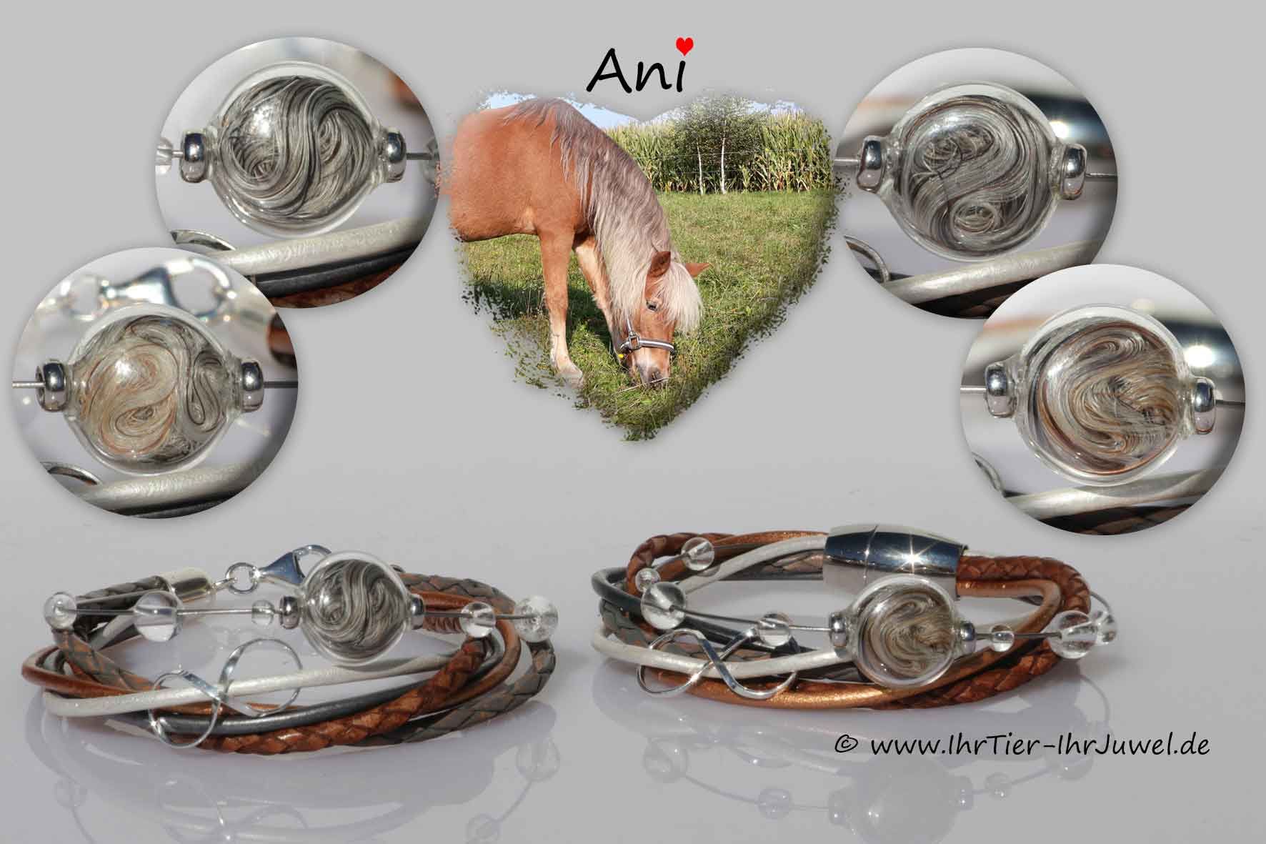 Schmuck aus Pferdehaaren Partnerarmbänder mit Pferdehaar