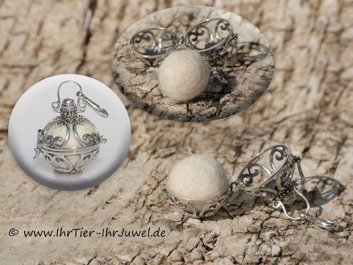 Schmuck aus Tierhaar Engelsflüsterer aus Hundehaaren