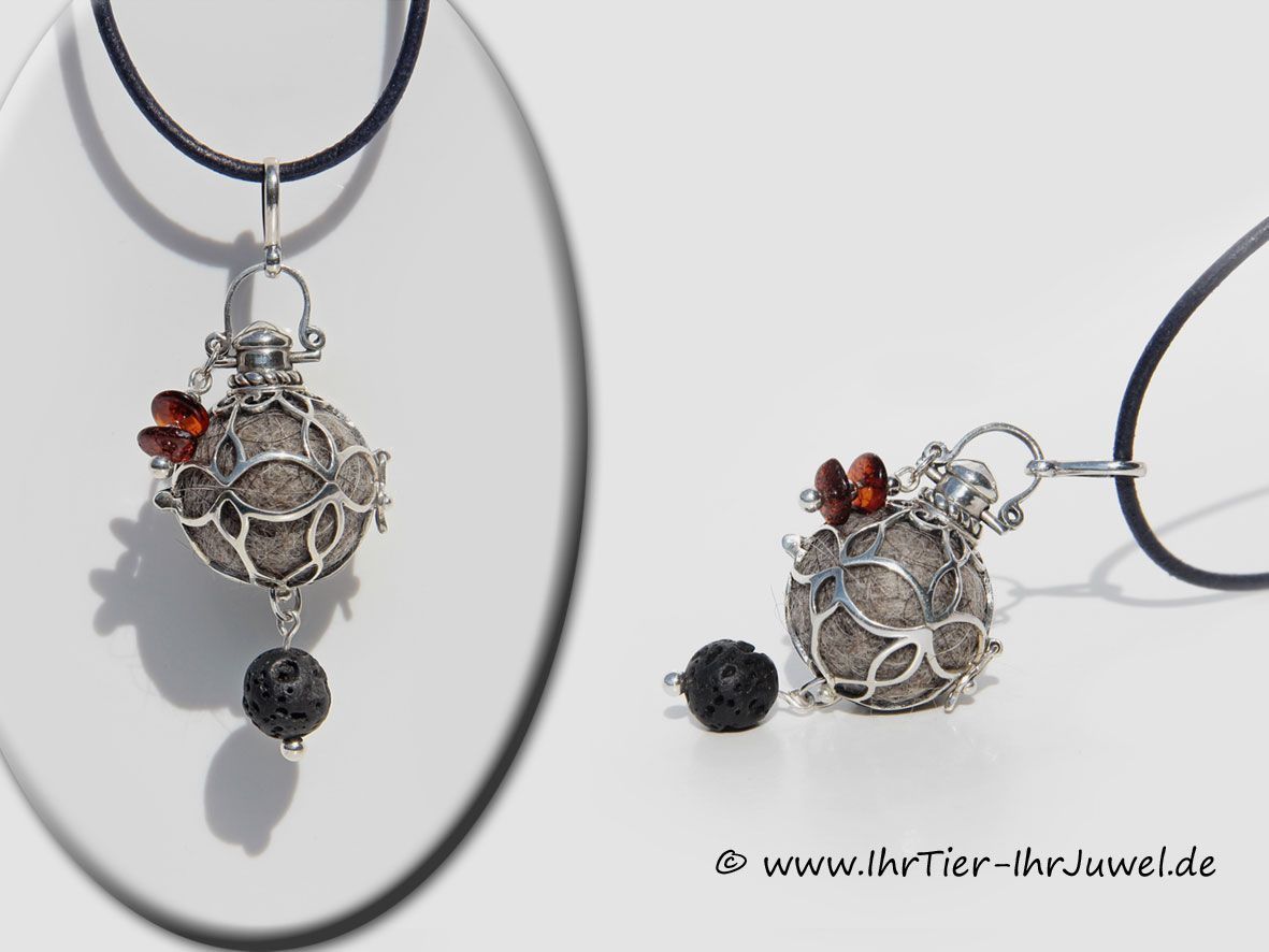 Schmuck aus Tierhaaren Engelsrufer mit Hundehaar