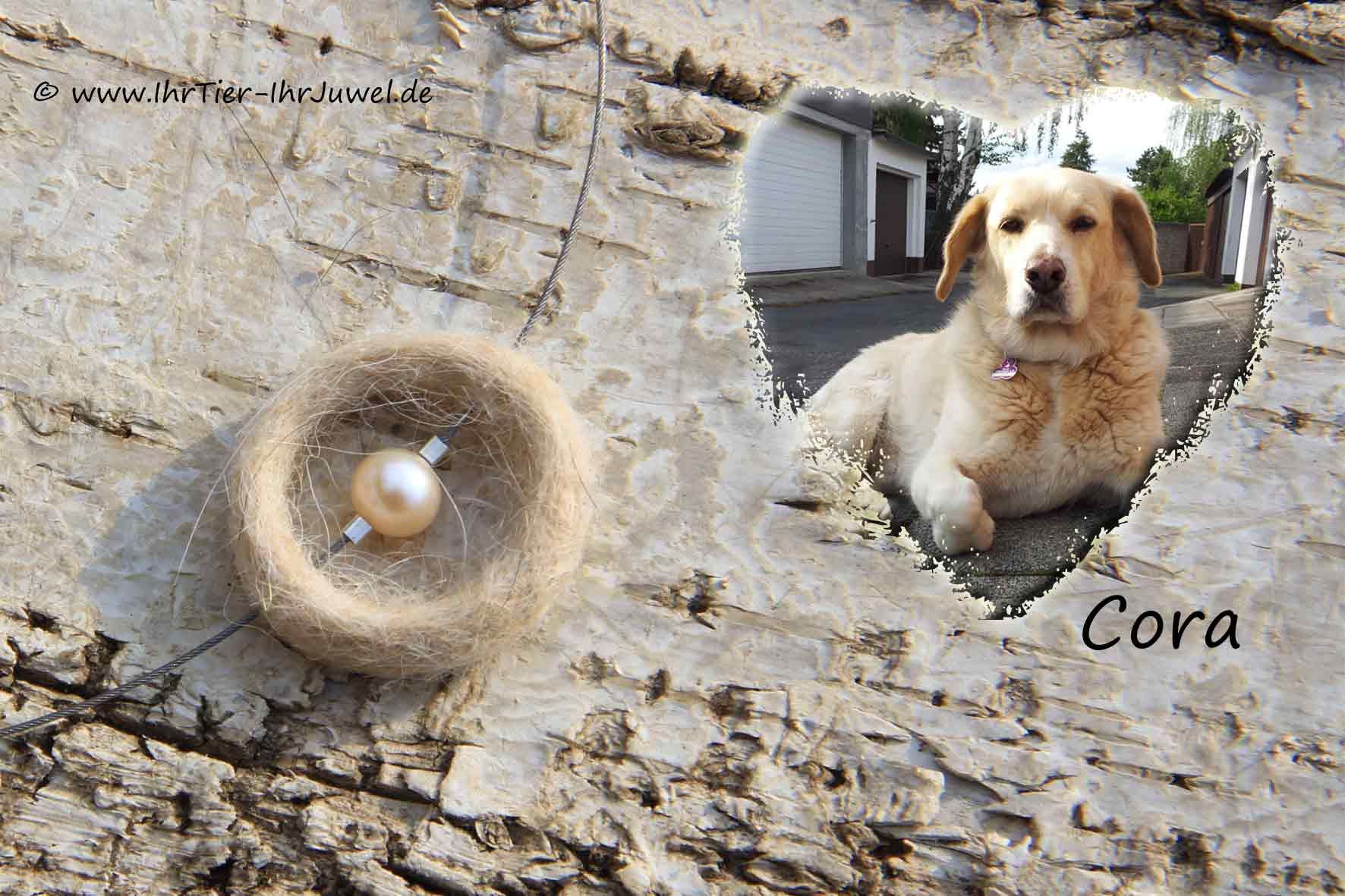 Schmuck aus Tierhaaren Kette mit Hundehaaren
