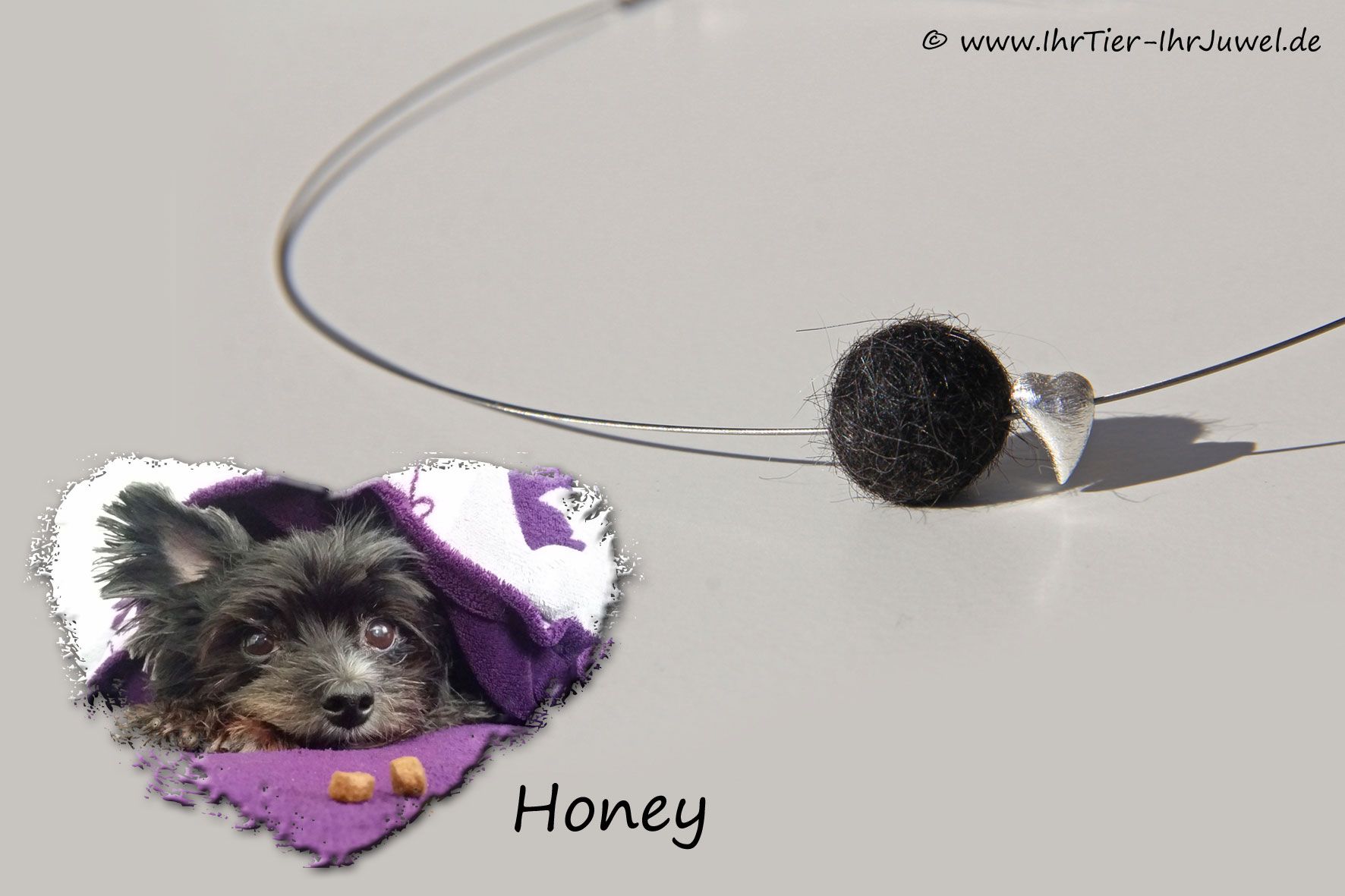 Schmuck für den Tierliebhaber Kette aus Hundehaaren