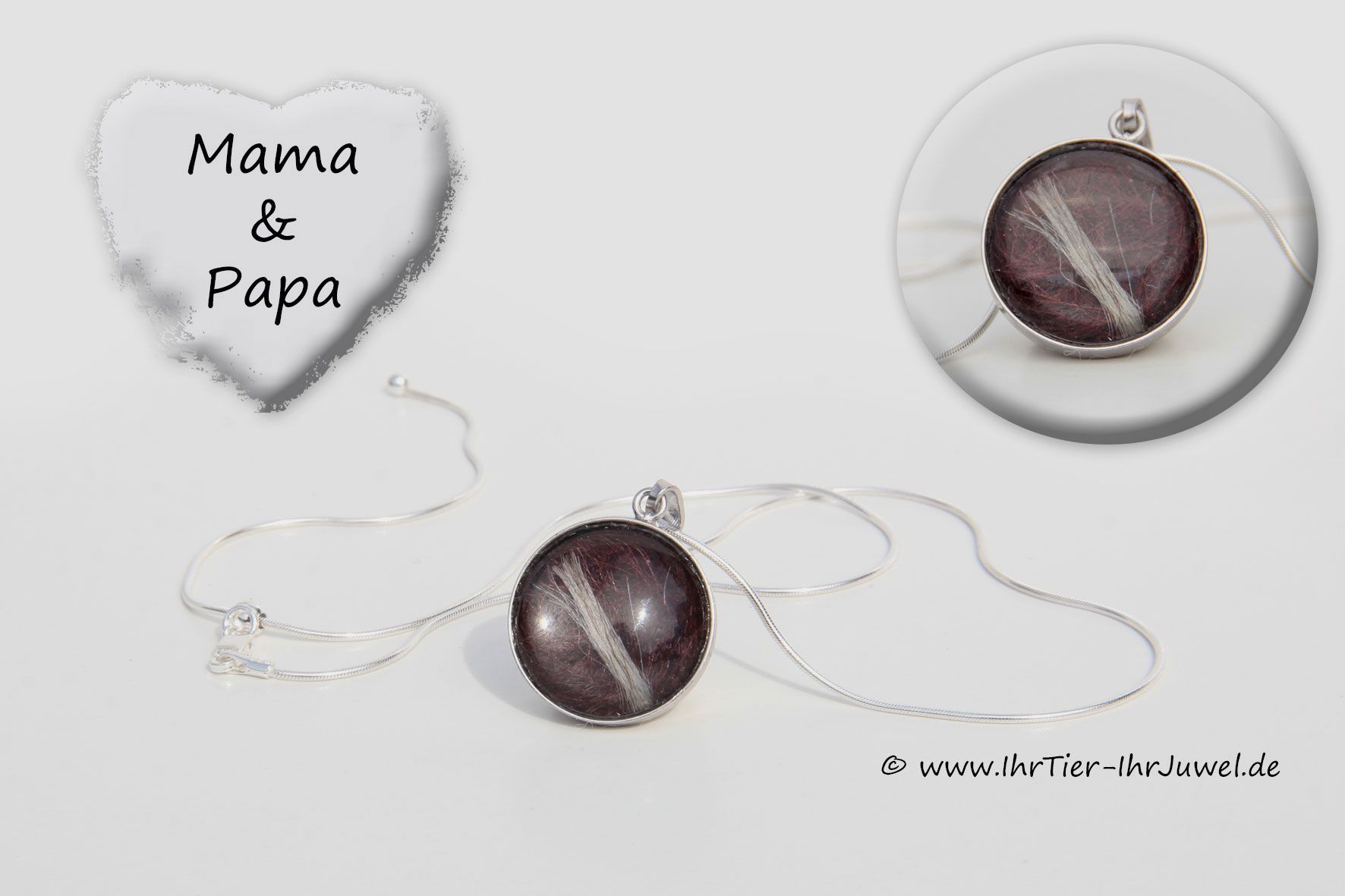 Schmuck mit Haaren der Eltern Menschenhaarschmuck