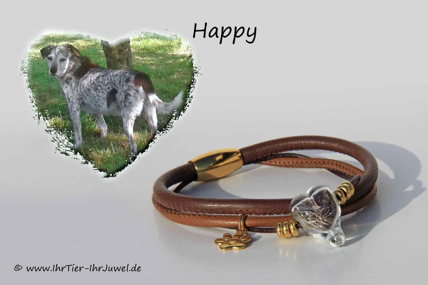 Schmuck mit Hundehaaren Armband mit Herz