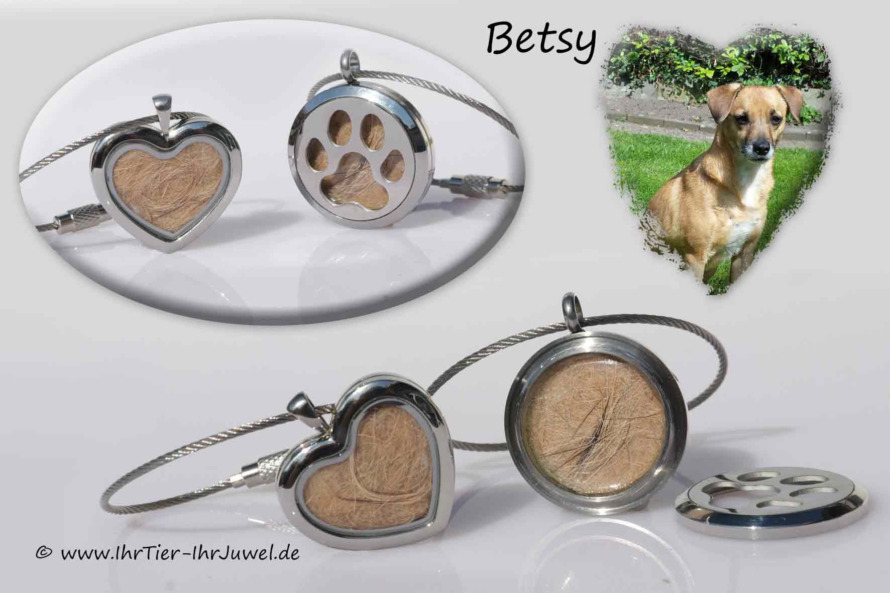 Schmuck mit Hundehaaren Fellandenken Erinnerungsschmuck Tierschmuck