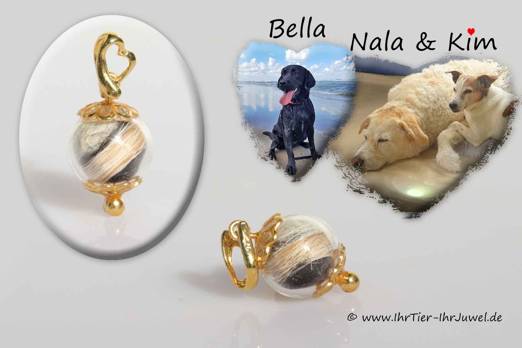 Schmuck mit Hundehaaren Fellandenken Tierhaarschmuck