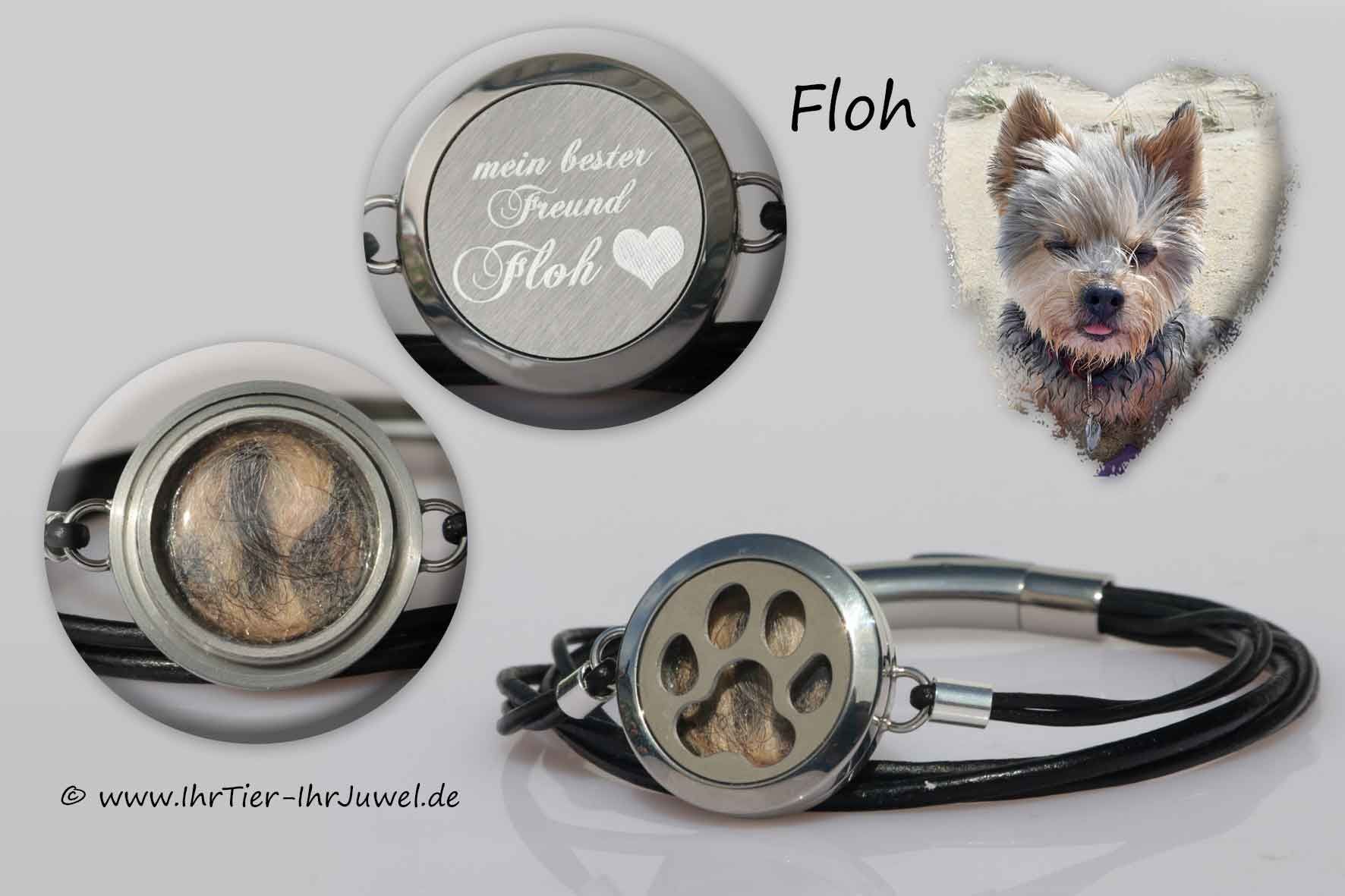 Schmuck mit Hundehaaren Medaillon Tierhaare Gravurschmuck