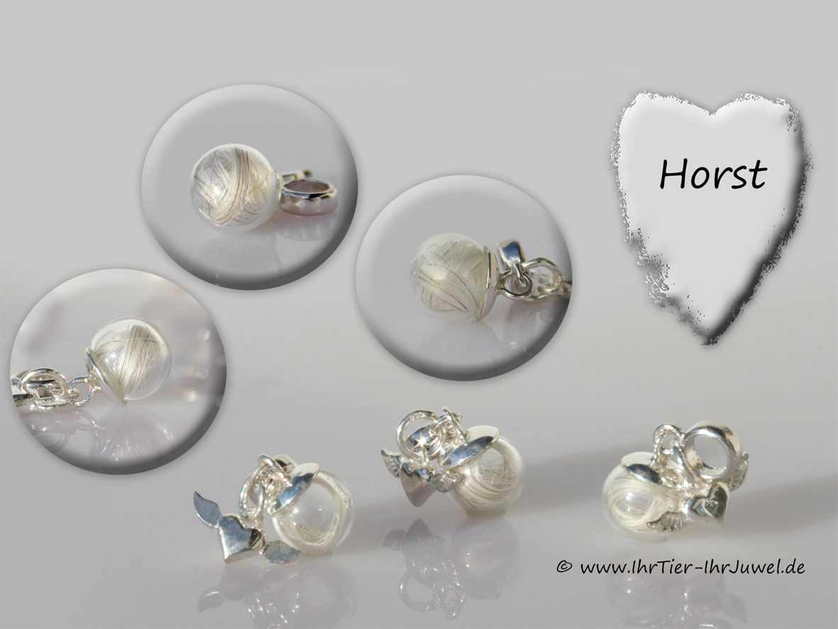 Schmuck mit Menschenhaar Andenken an verstorbenen Papa