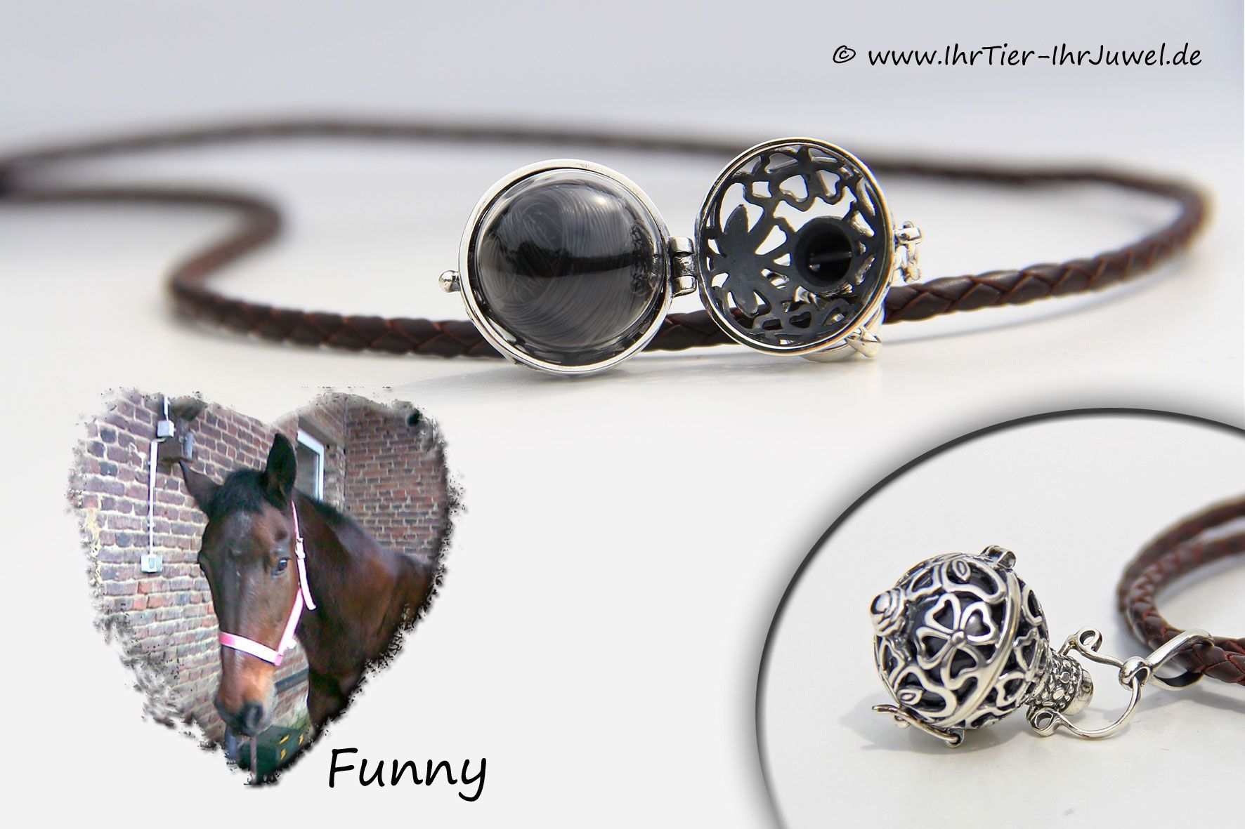 Schmuck mit Pferdehaar Engelsflüsterer mit Pferdehaaren