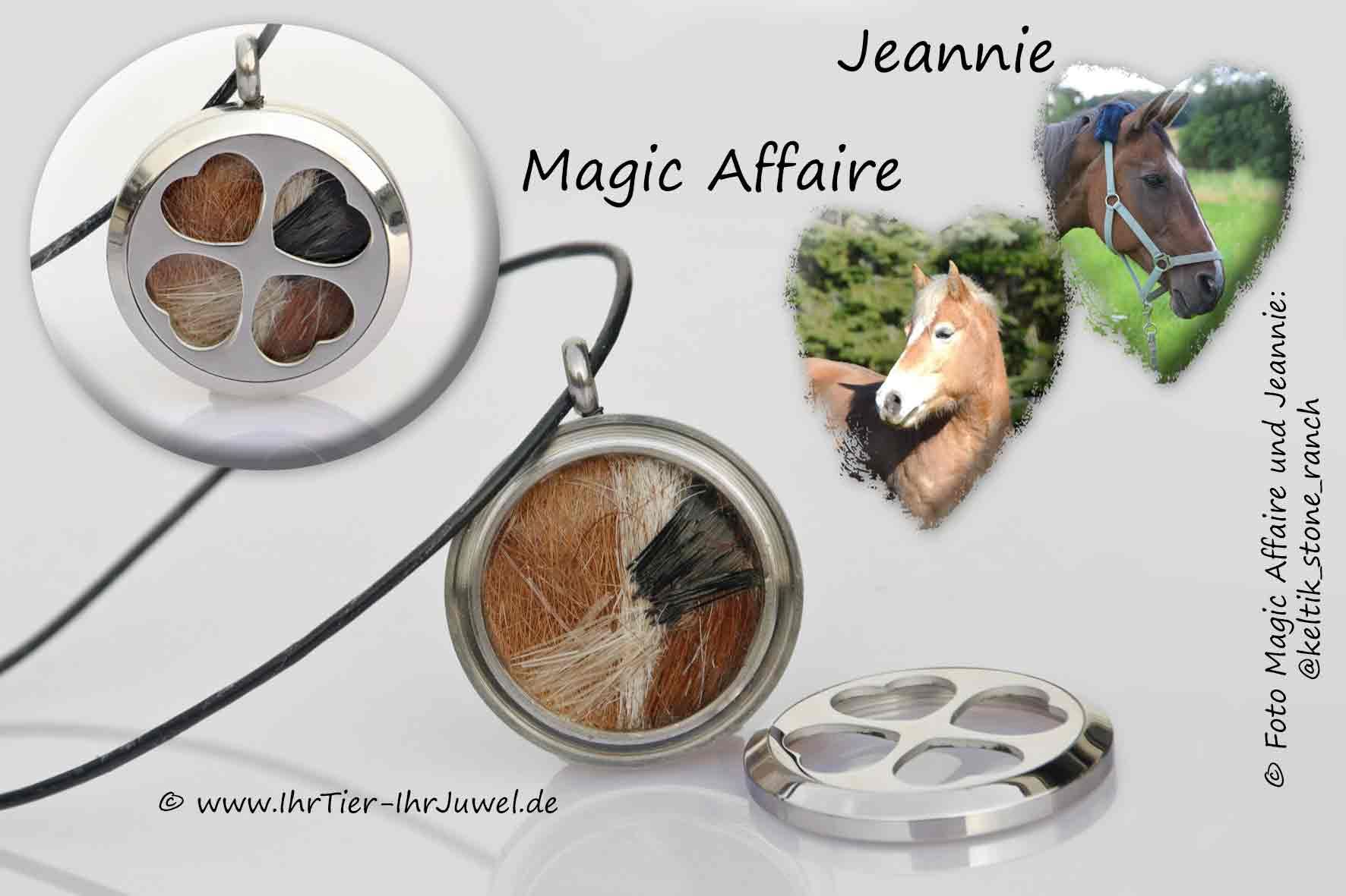 Pferdehaarschmuck individuell gestaltete Schmuckstücke aus Pferdehaaren