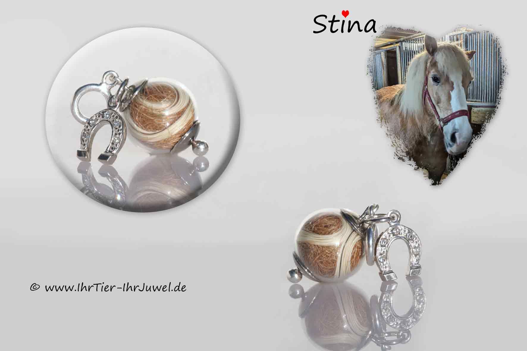 Schmuck mit Pferdehaaren Erinnerung geliebtes Pferd
