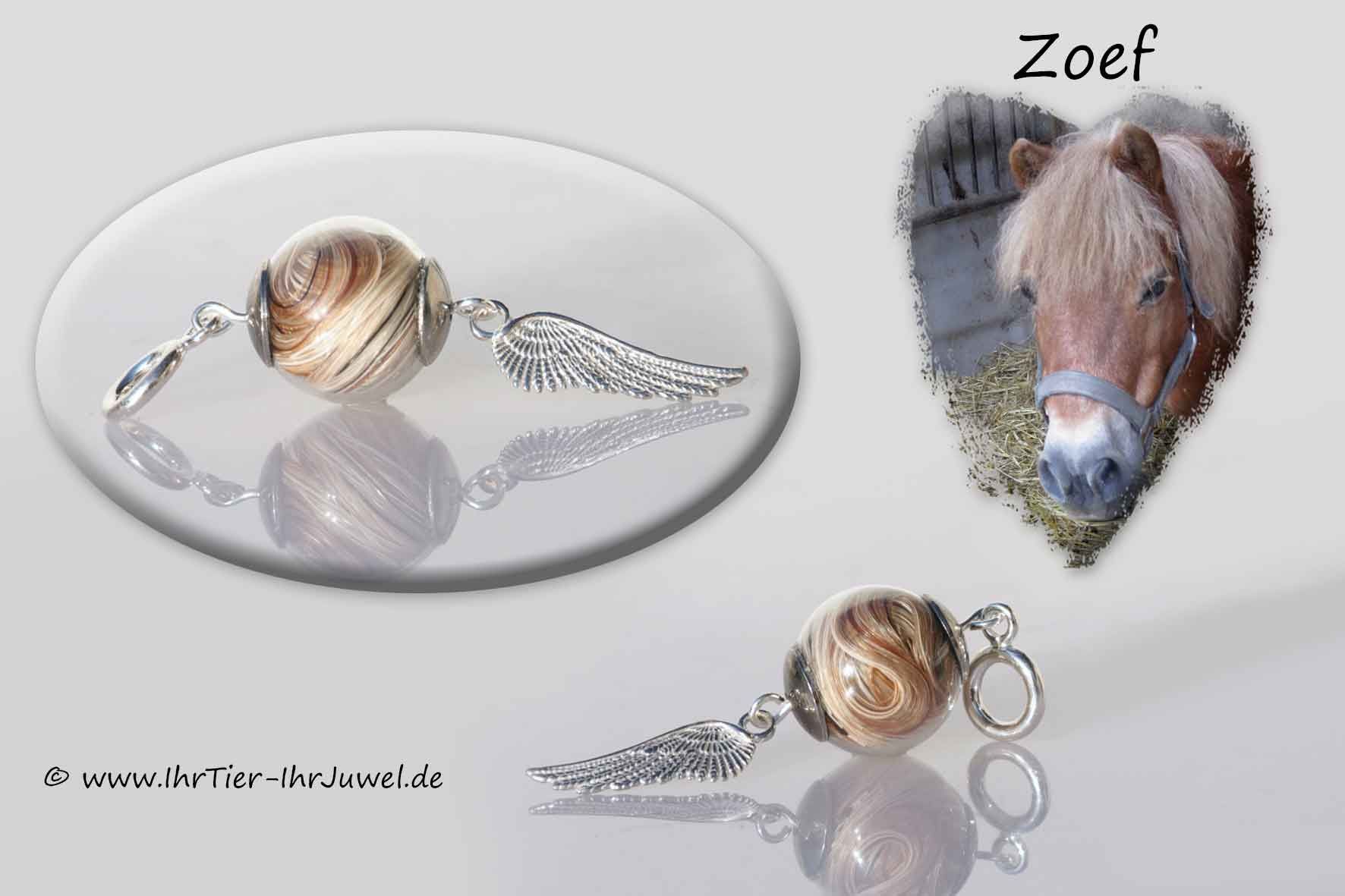 Schmuck mit Pferdehaaren Erinnerung geliebtes Pferd