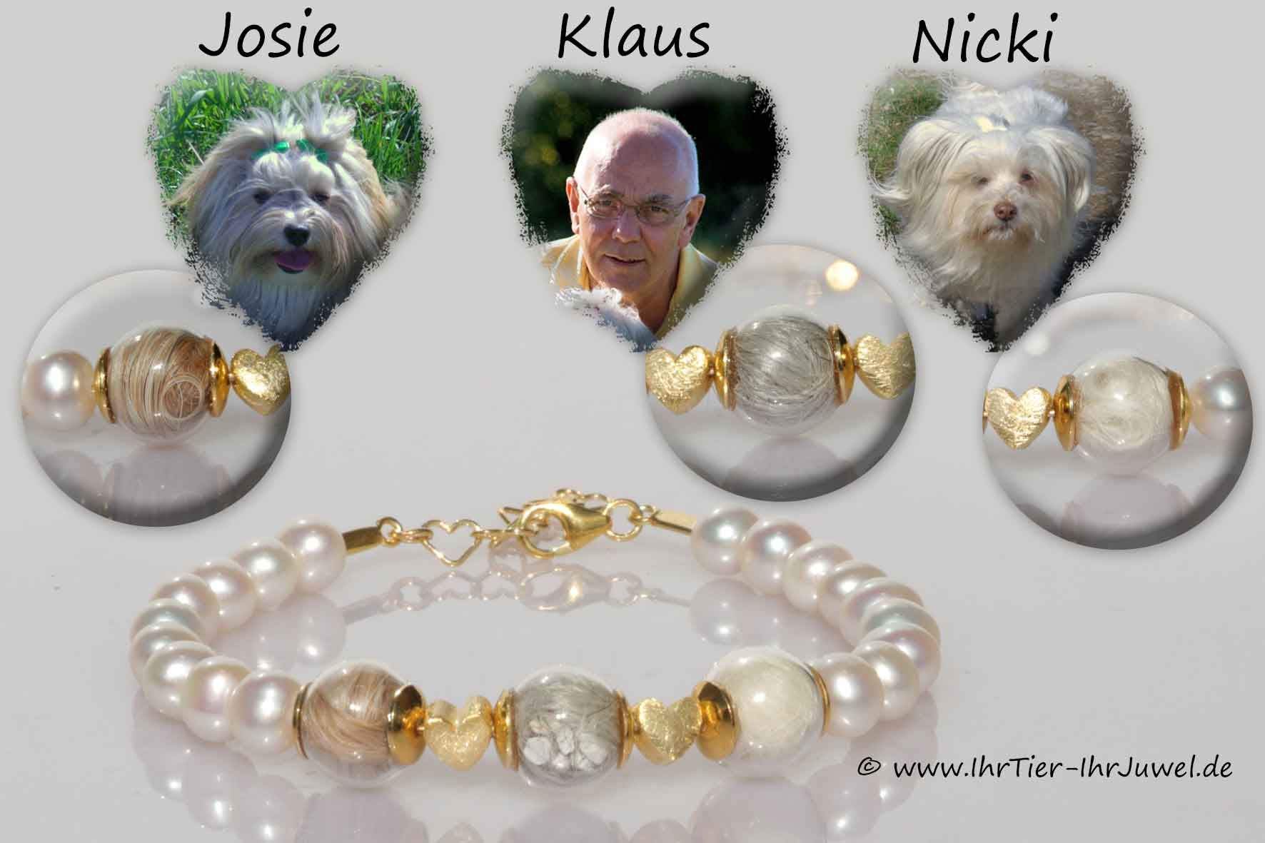 Schmuck mit Tierhaaren Schmuck mit Asche