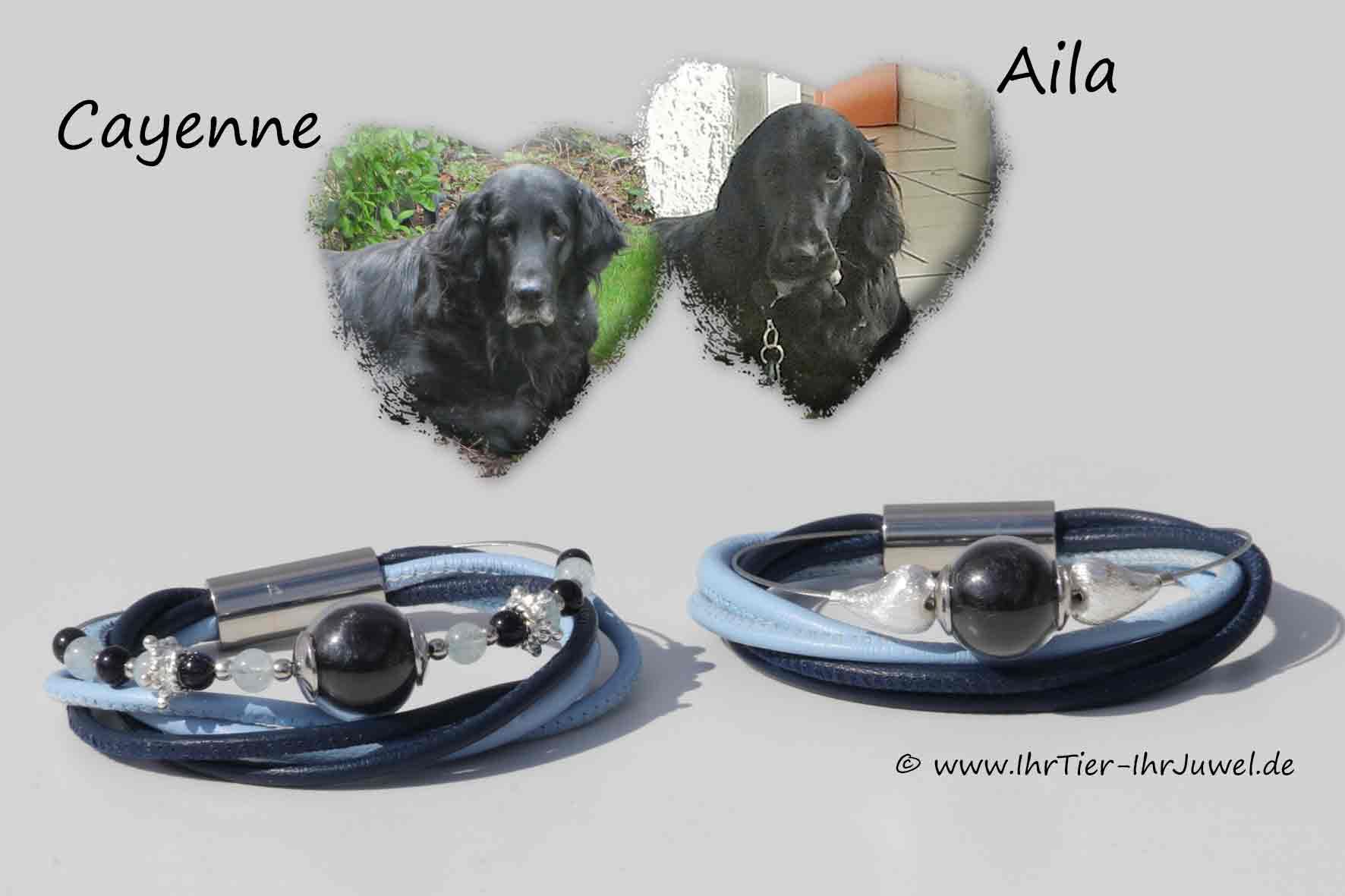 Tierhaarschmuck Armbänder aus Hundehaaren Partnerarmbänder Felljuwelen