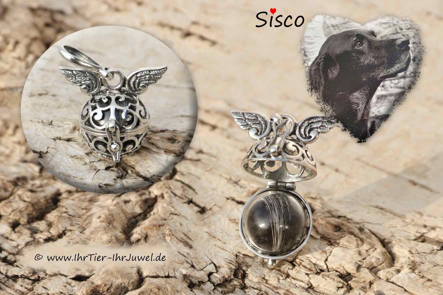 Tierhaarschmuck Engelsflüsterer mit Hundehaaren Tierjuwelen