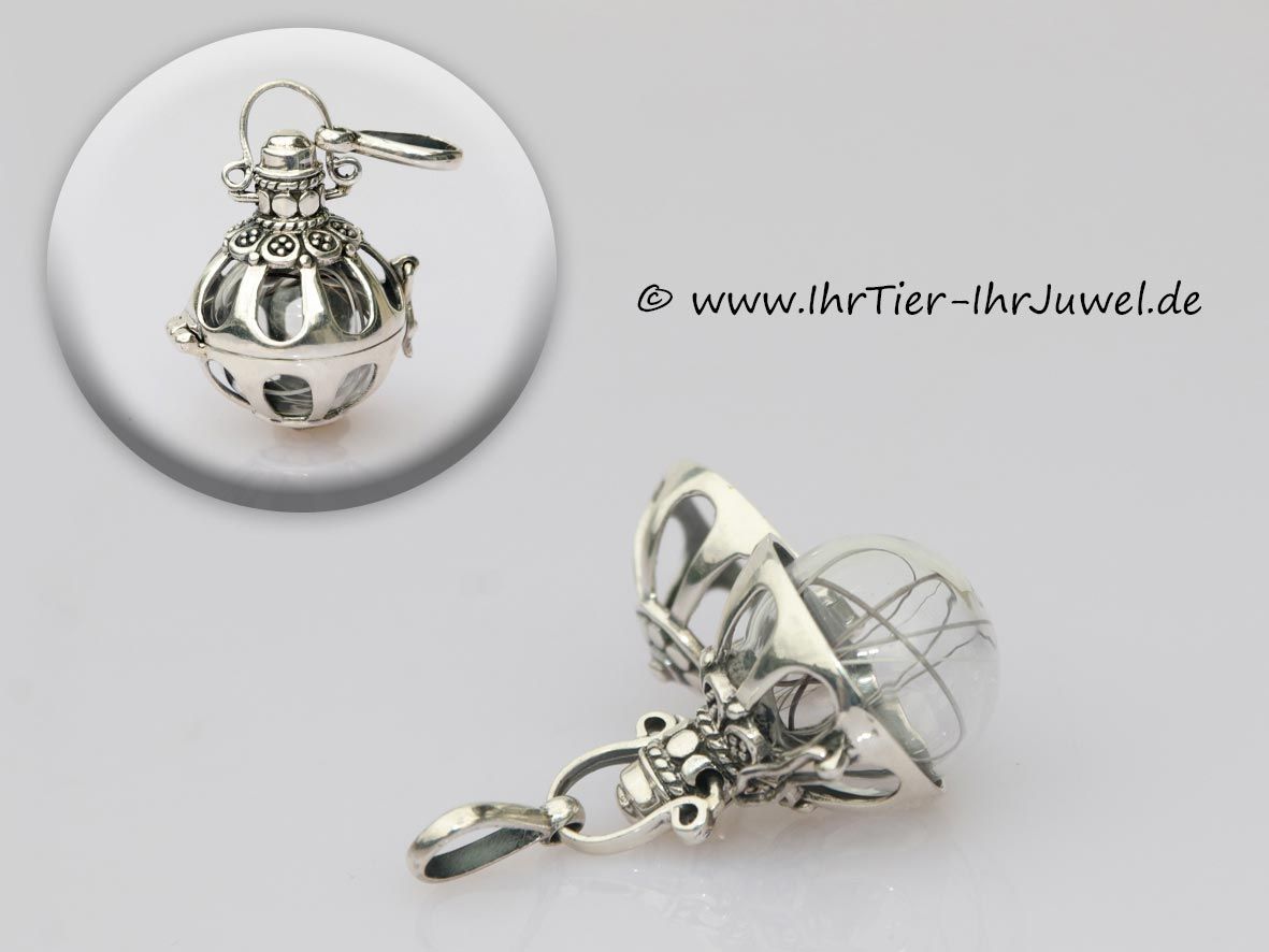 Tierhaarschmuck Engelsflüsterer mit Schnurrhaaren Erinnerungsschmuck Gedenkschmuck