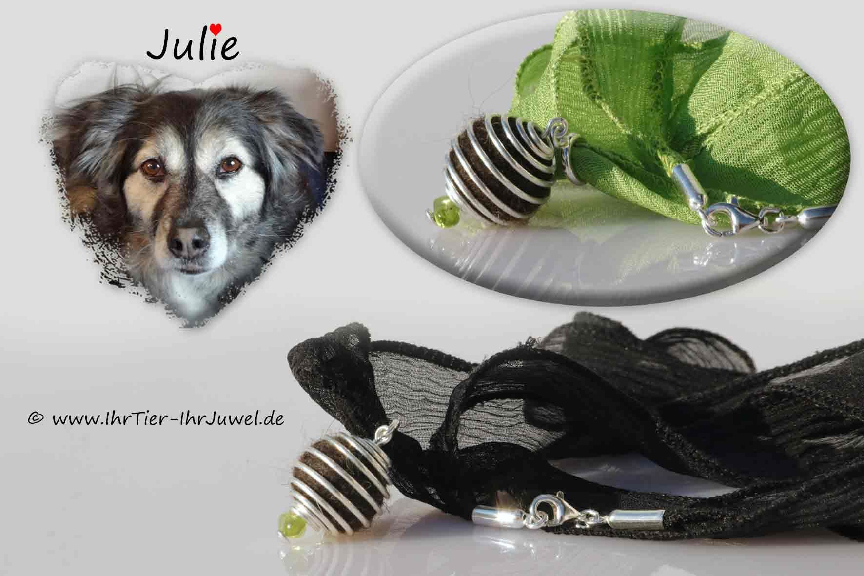 Tierhaarschmuck Kette Fellperle aus Hundehaaren Hundehaarschmuck