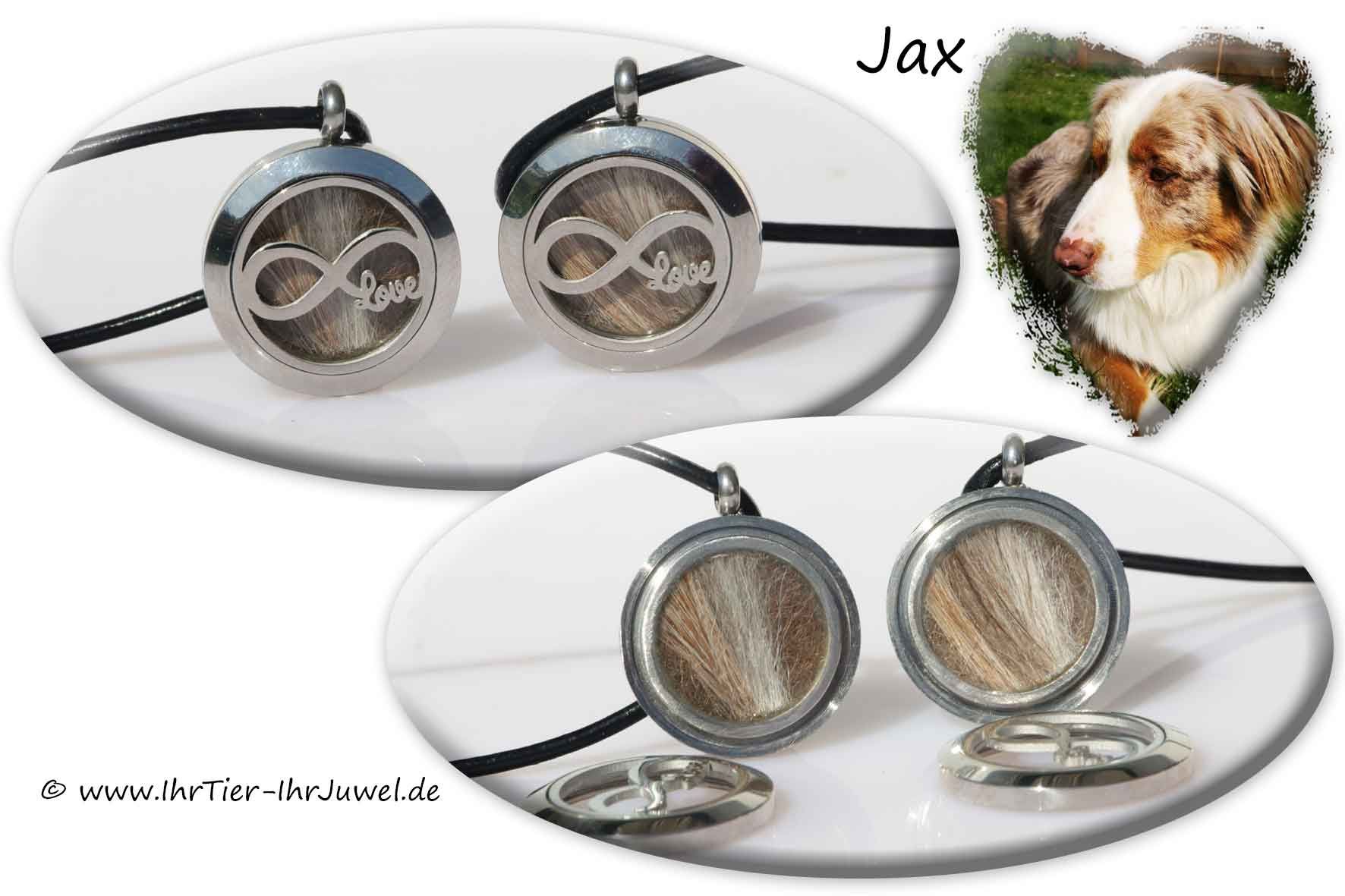 Tierhaarschmuck Medaillon mit Hundehaaren Fellandenken Hundehaarschmuck