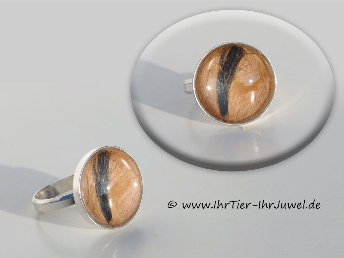 Tierhaarschmuck Ring mit Hundehaaren Hundehaarschmuck