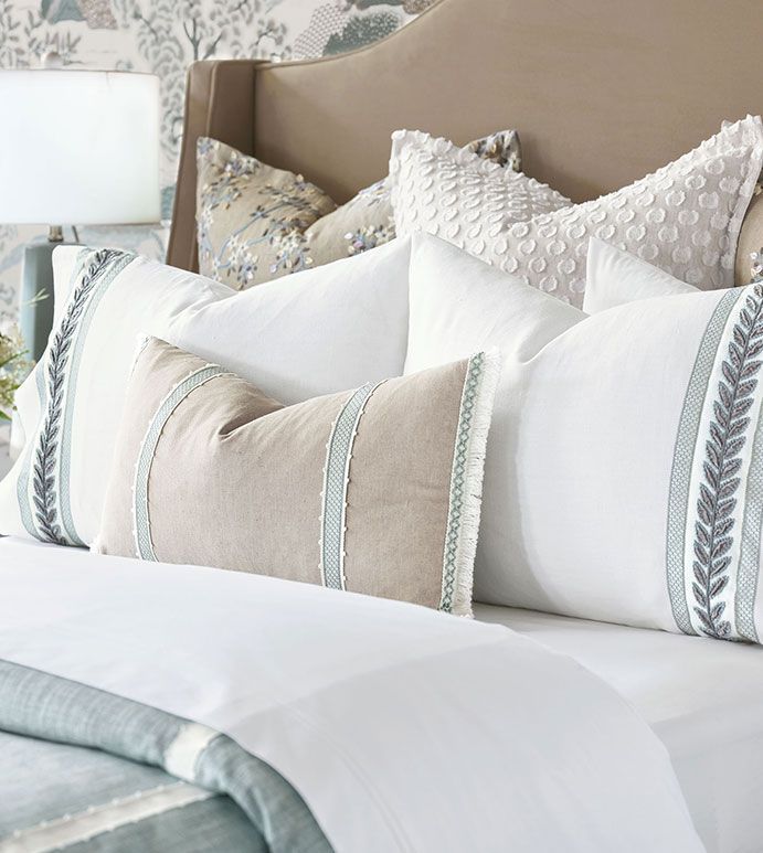 Custom pillow and shams