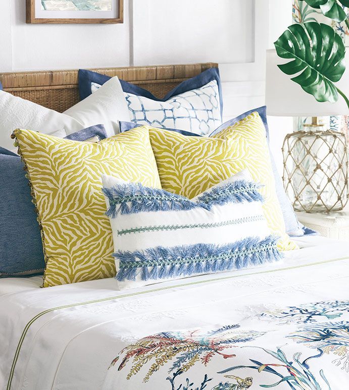Custom pillow and shams