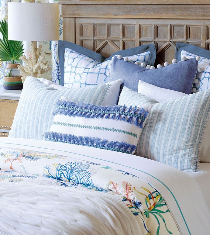Custom pillow and shams